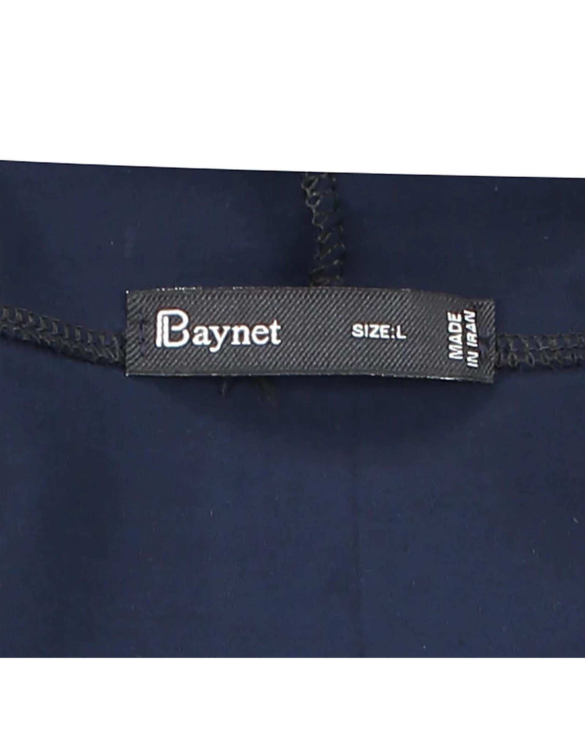 تیشرت مردانه کلاهدار آستین کوتاه سرمه ای باینت Baynet مدل 11-323