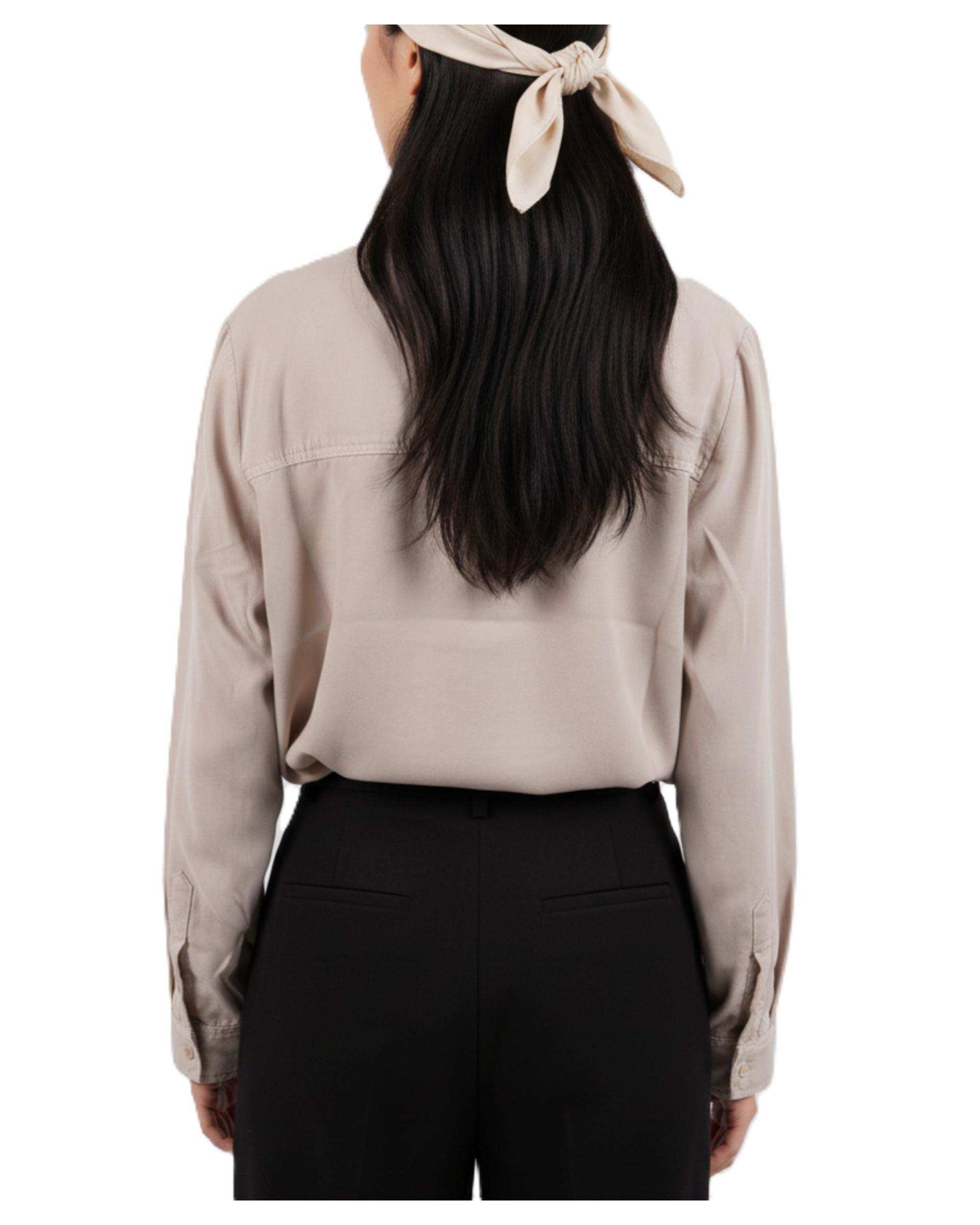 شومیز زنانه کتان کرم سوپردرای Superdry کد 6020006