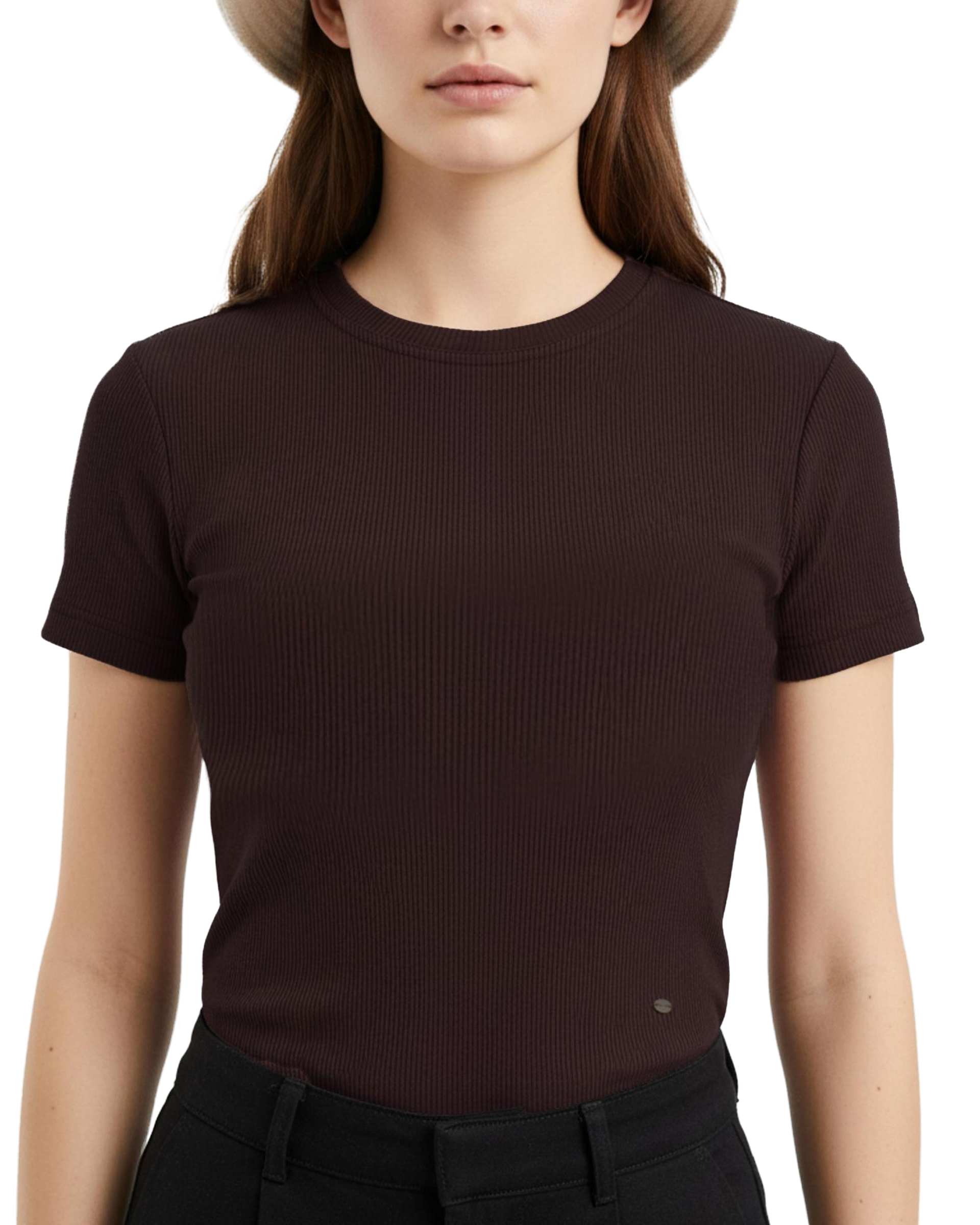 تیشرت زنانه بادمجانی سوپردرای Superdry کد 6060007
