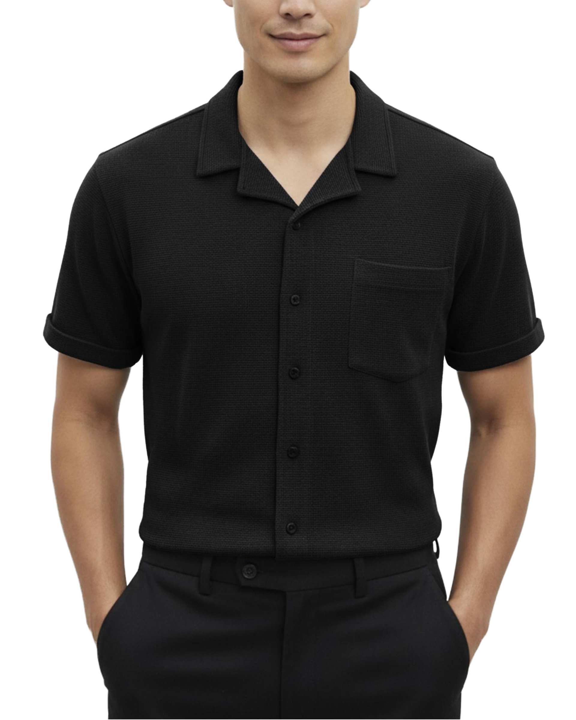 پیراهن مردانه آستین کوتاه مشکی سوپردرای Superdry کد 7010007