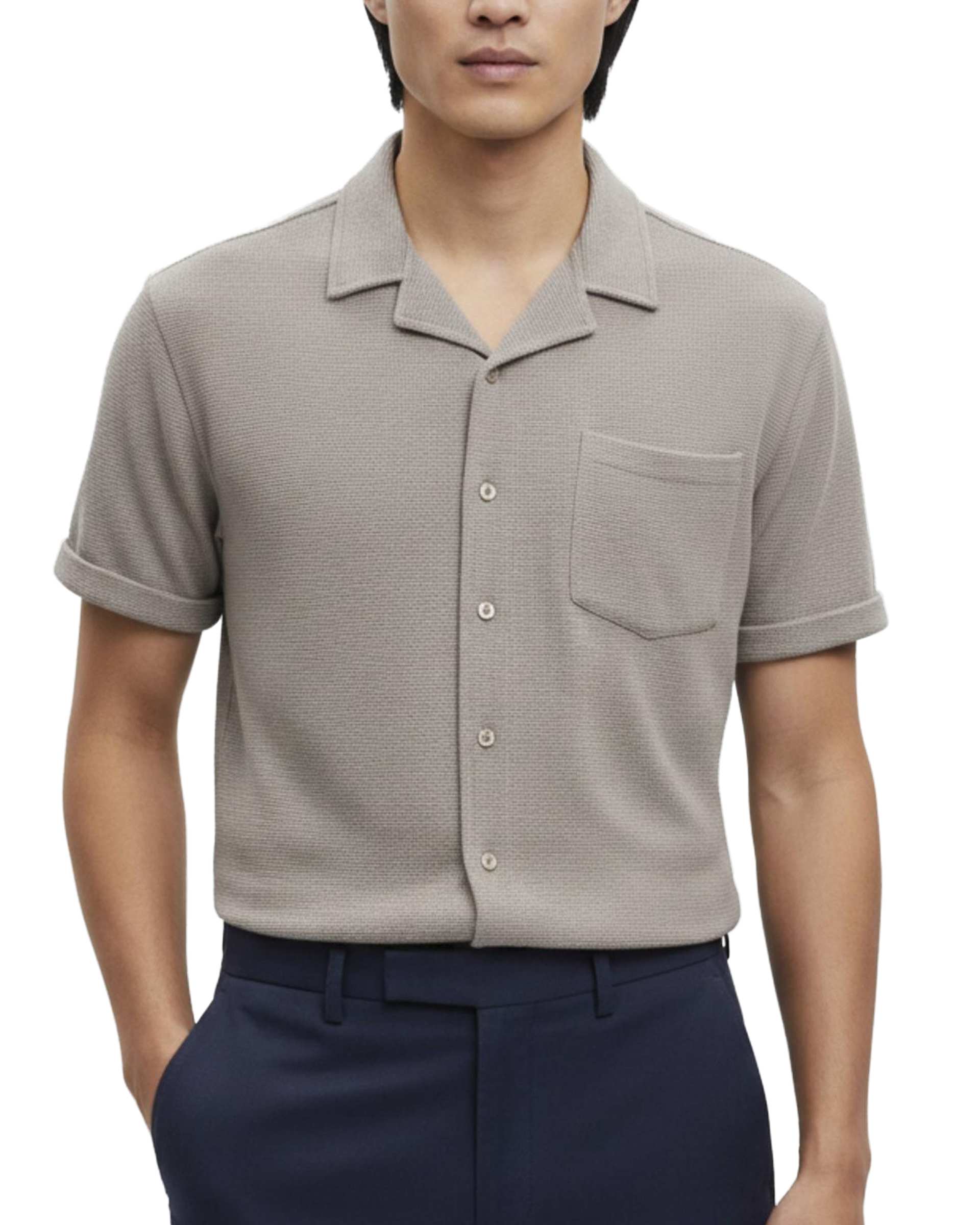 پیراهن مردانه آستین کوتاه کرم سوپردرای Superdry کد 7010007