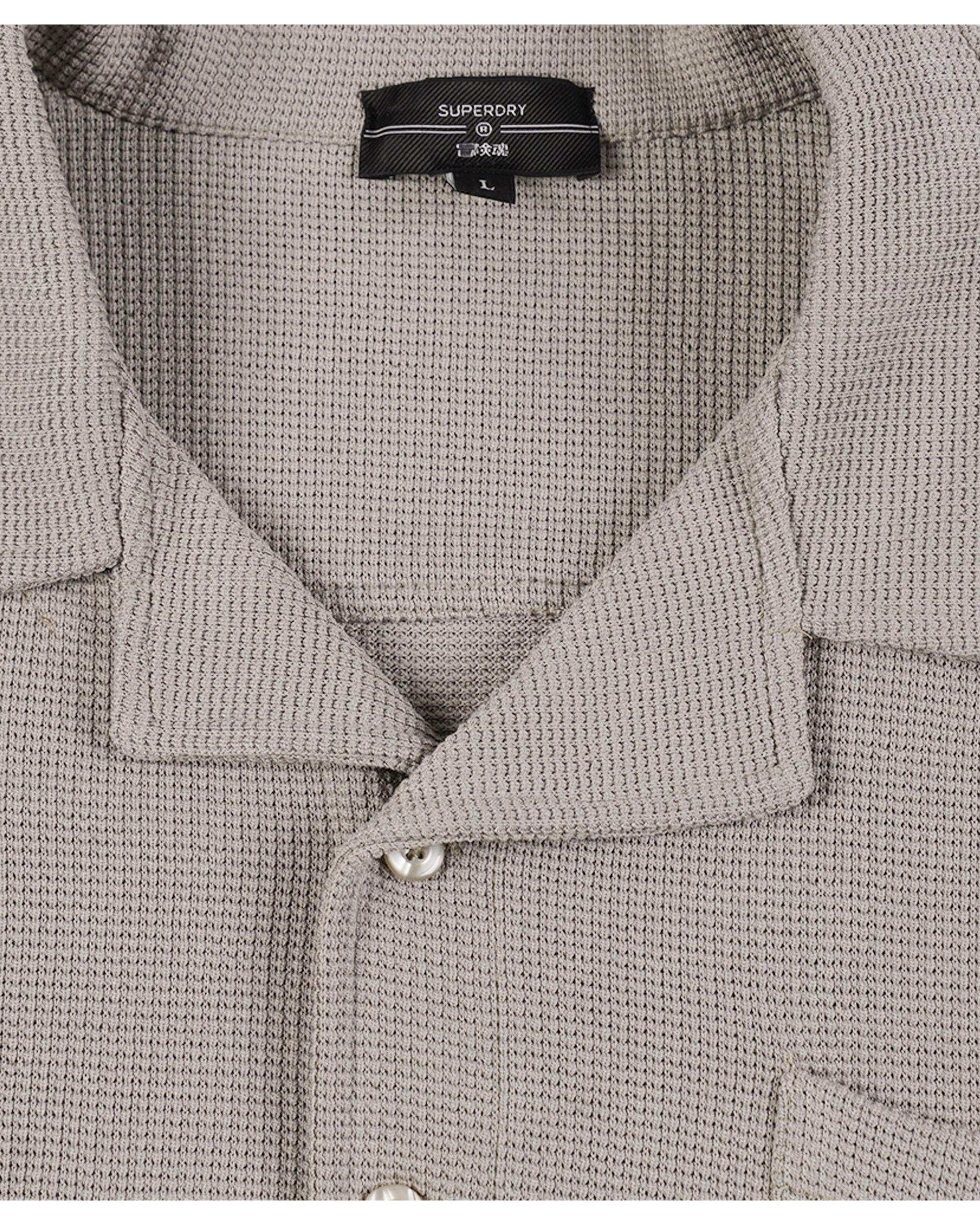 پیراهن مردانه آستین کوتاه کرم سوپردرای Superdry کد 7010007