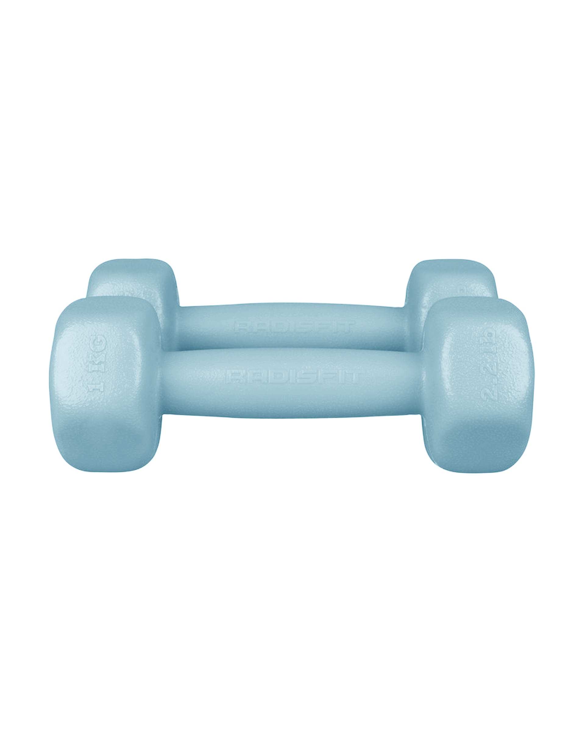 دمبل 1 کیلوگرمی آبی یخی رادیس فیت Radisfit مدل RPHF-1000 بسته 2 عددی