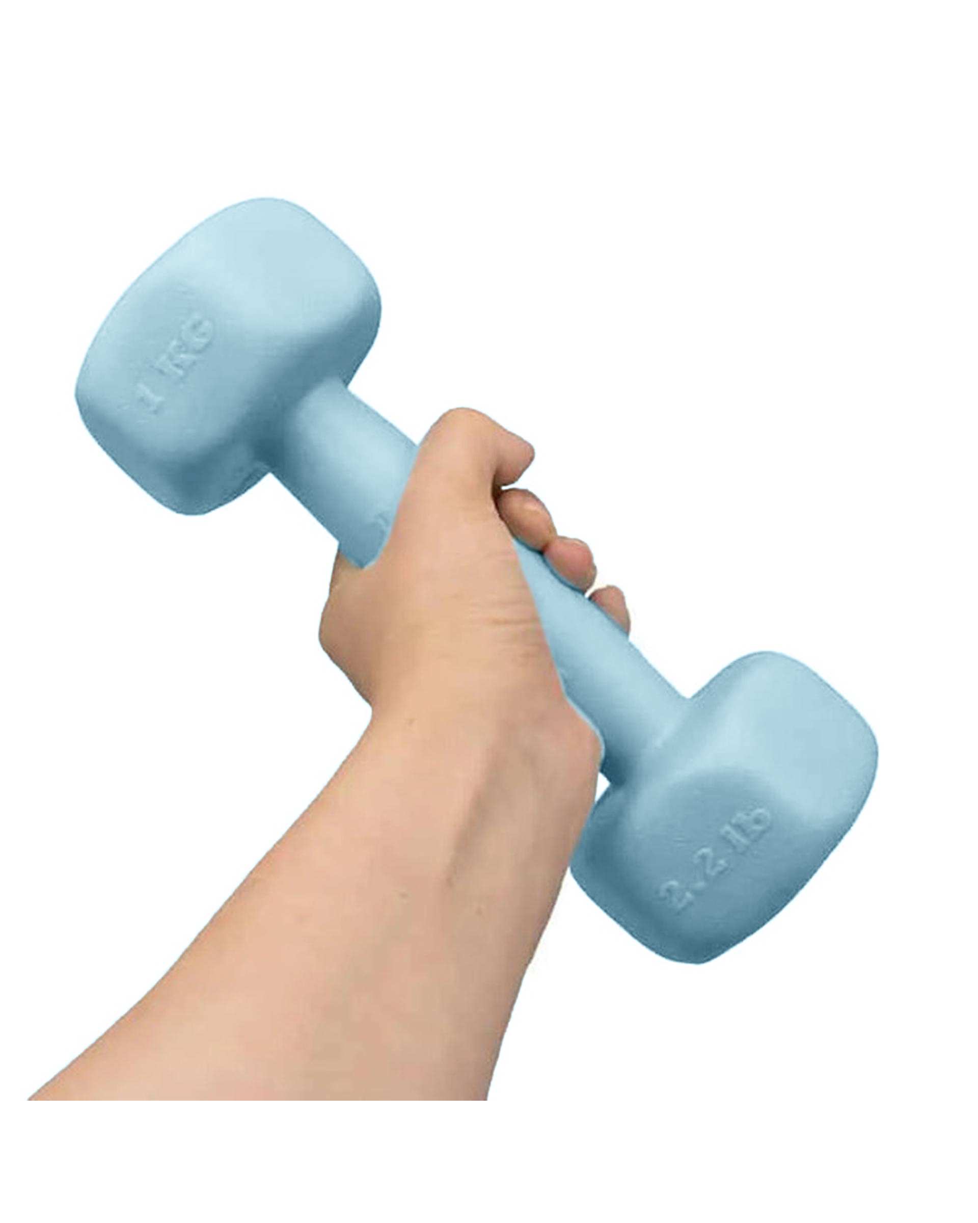 دمبل 1 کیلوگرمی آبی یخی رادیس فیت Radisfit مدل RPHF-1000 بسته 2 عددی