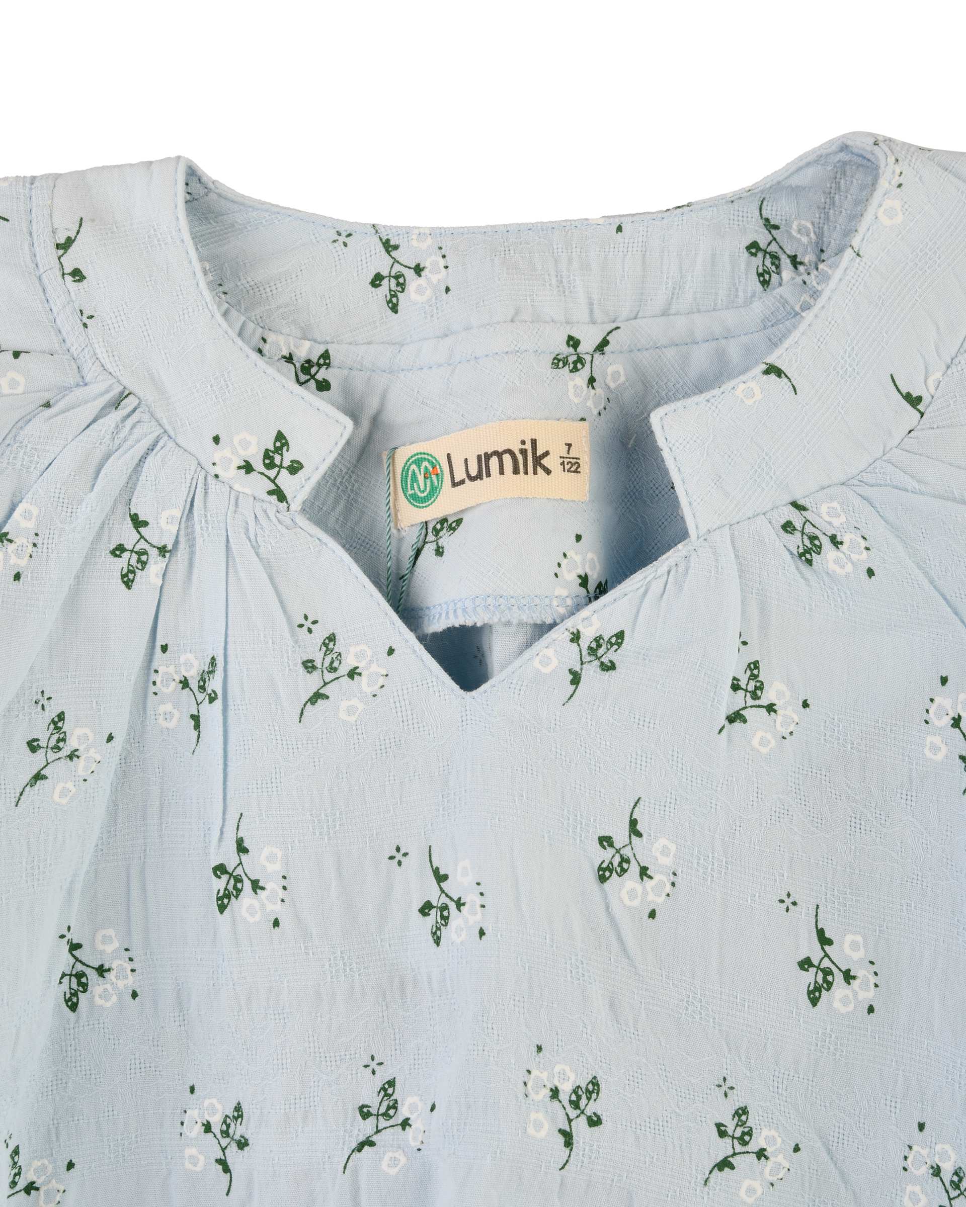 بلوز دخترانه کراپ آبی لومیک LUMIK کد 1287