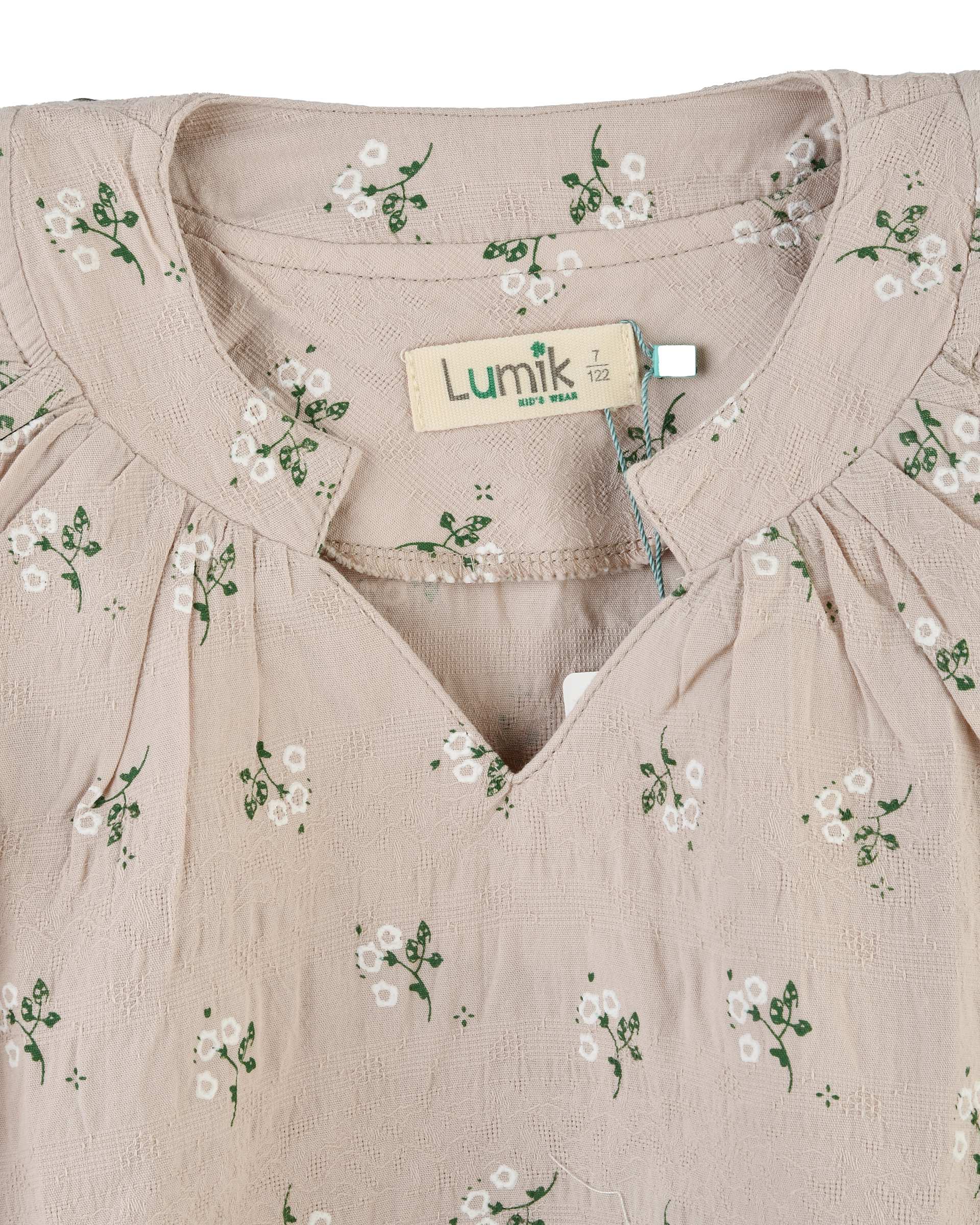 بلوز دخترانه کراپ کرم لومیک LUMIK کد 1287