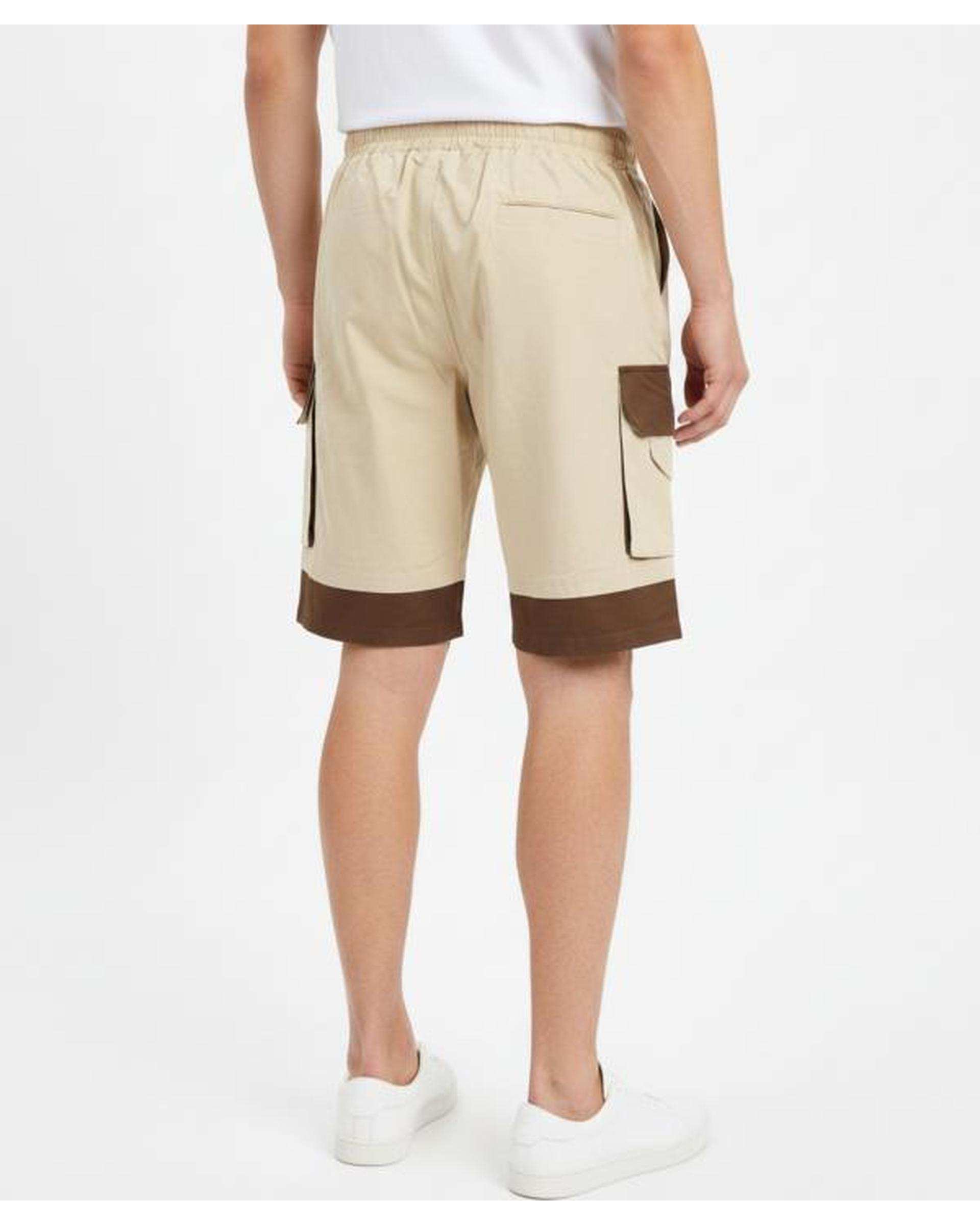 شلوارک کارگو مردانه کرم قهوه ای فدیکو Fedyco کد 11033301