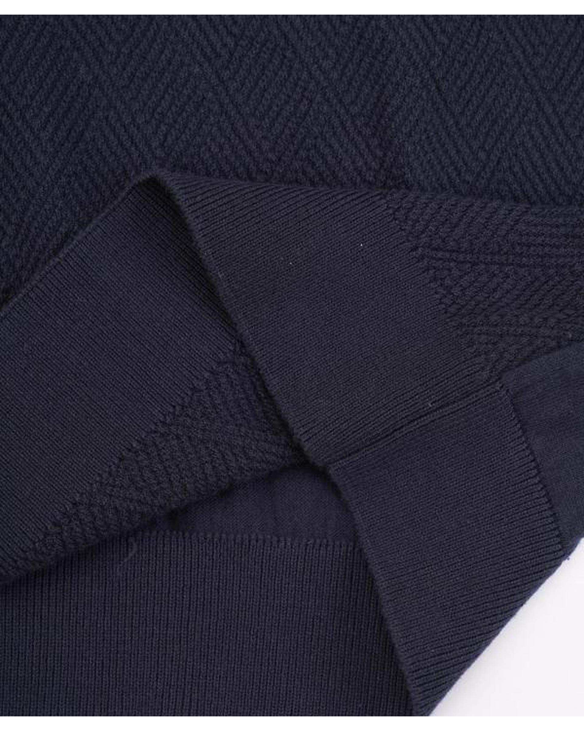 پولوشرت مردانه نیم زیپ سرمه ای سوپردرای Superdry کد 7630013