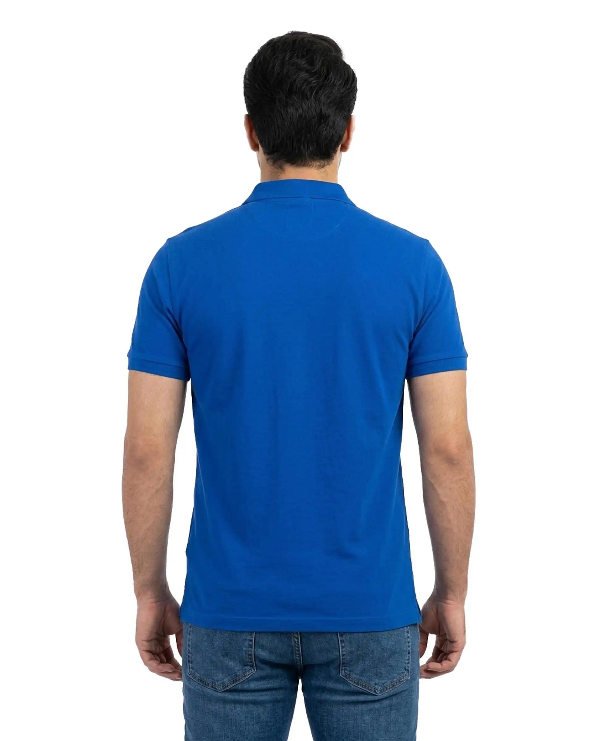 پولوشرت مردانه آبی کاربنی الکو Alco کد 8690
