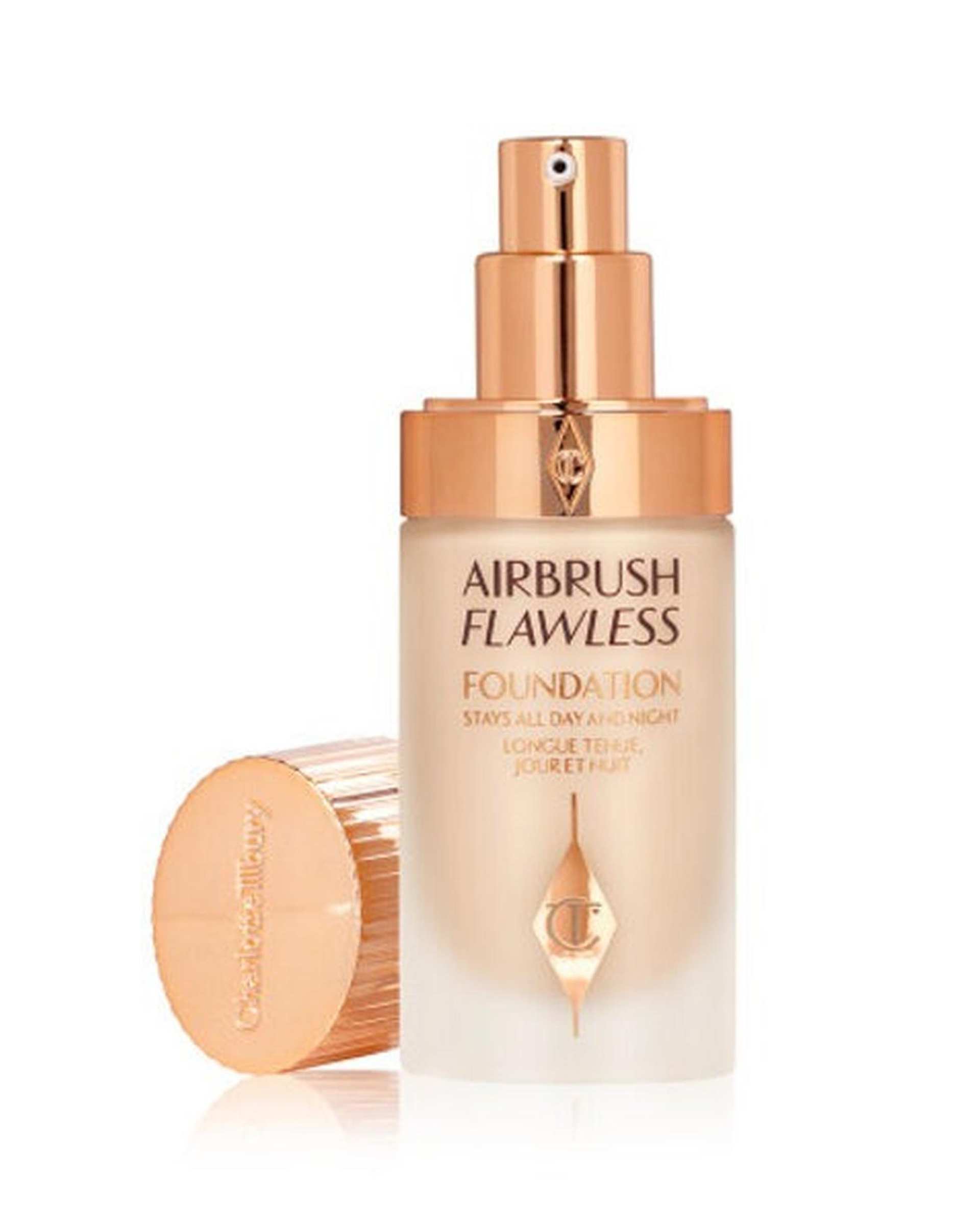 کرم پودر شارلوت تیلبری Charlotte Tilbury مدل Airbrush Flawless شماره 1 نچرال