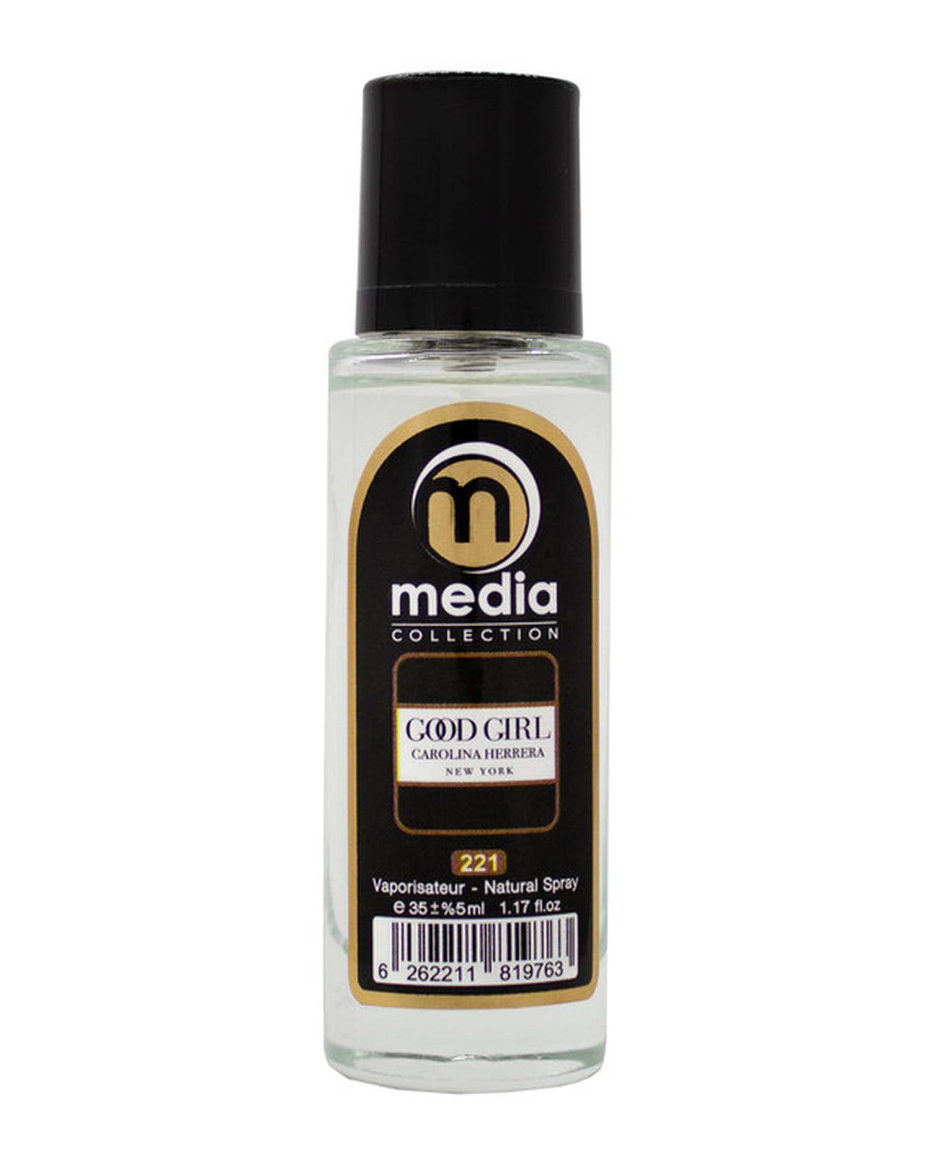 عطر جیبی زنانه مدیا Media مدل گودگرل Good Girl شماره 221 حجم 35 میلی لیتر