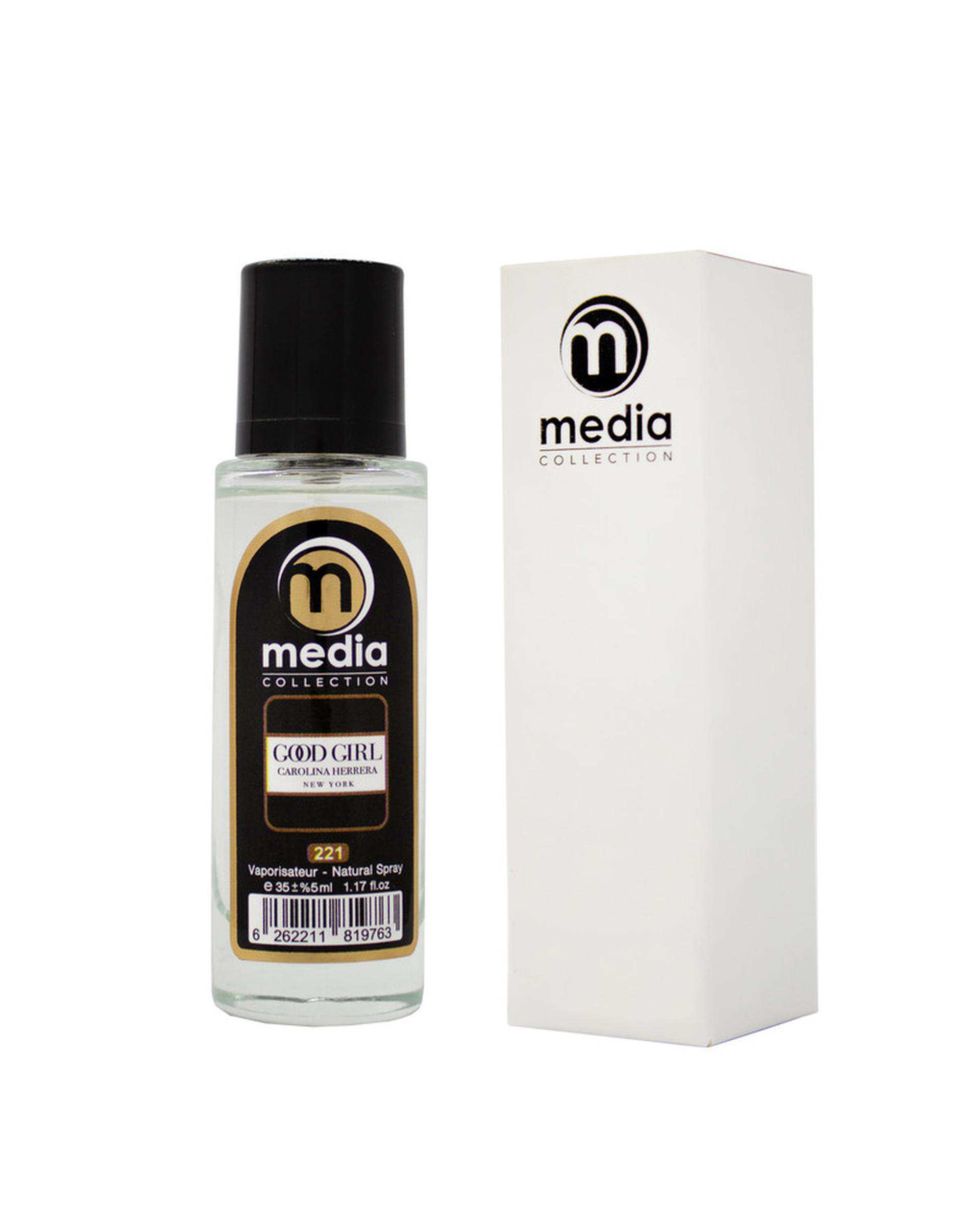 عطر جیبی زنانه مدیا Media مدل گودگرل Good Girl شماره 221 حجم 35 میلی لیتر