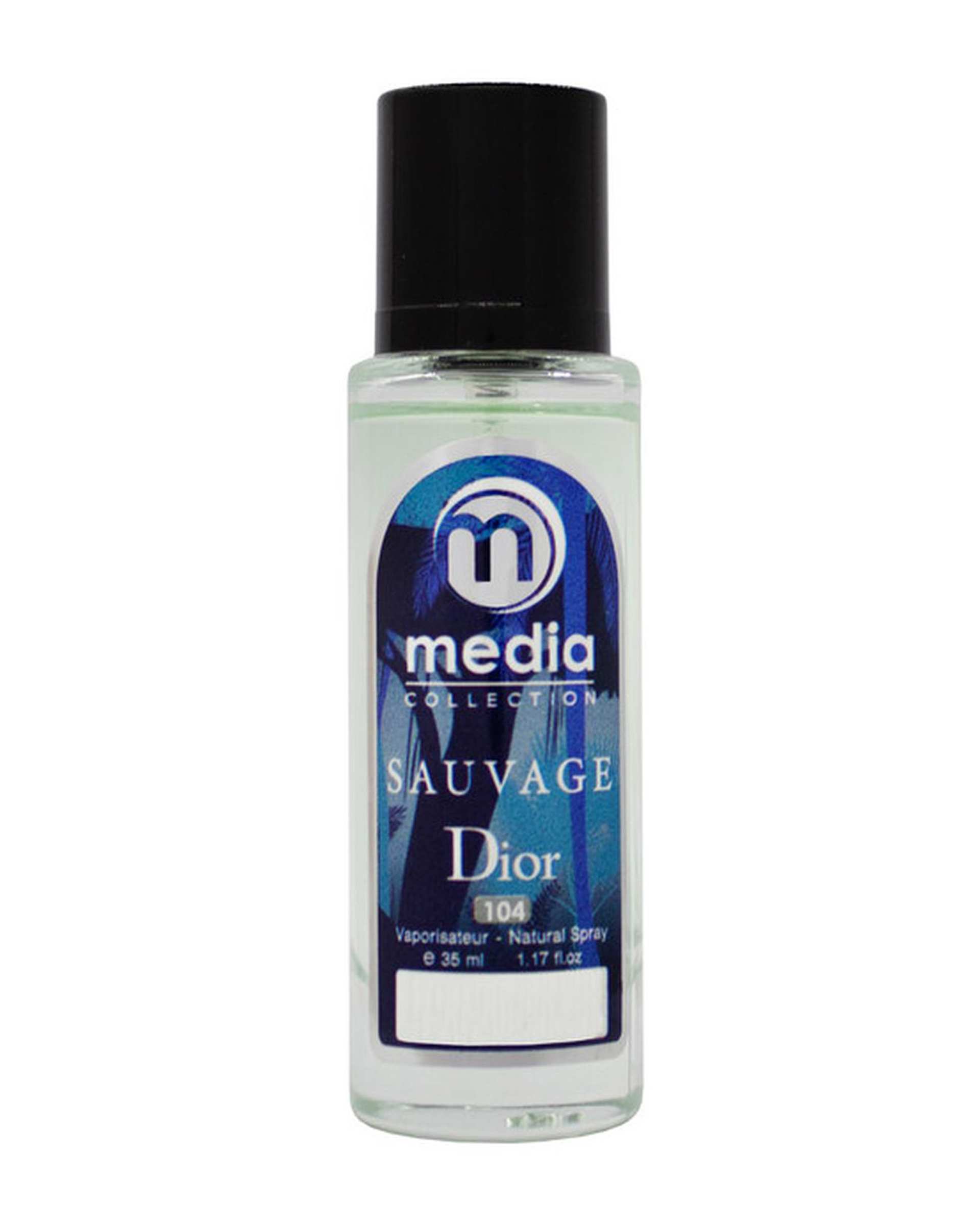 عطر جیبی مردانه مدیا Media مدل دیور ساواج شماره 104 حجم 35 میلی لیتر