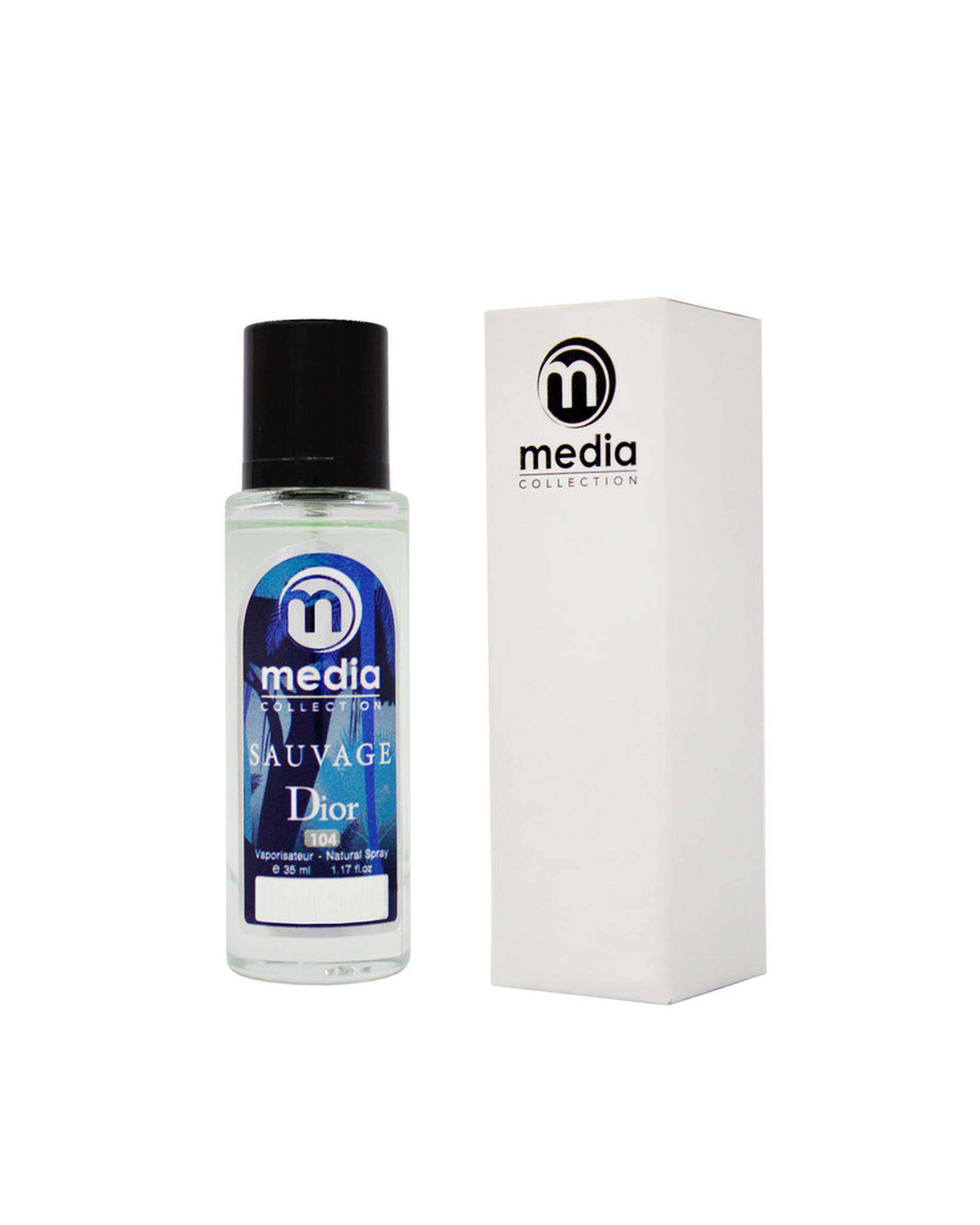 عطر جیبی مردانه مدیا Media مدل دیور ساواج شماره 104 حجم 35 میلی لیتر