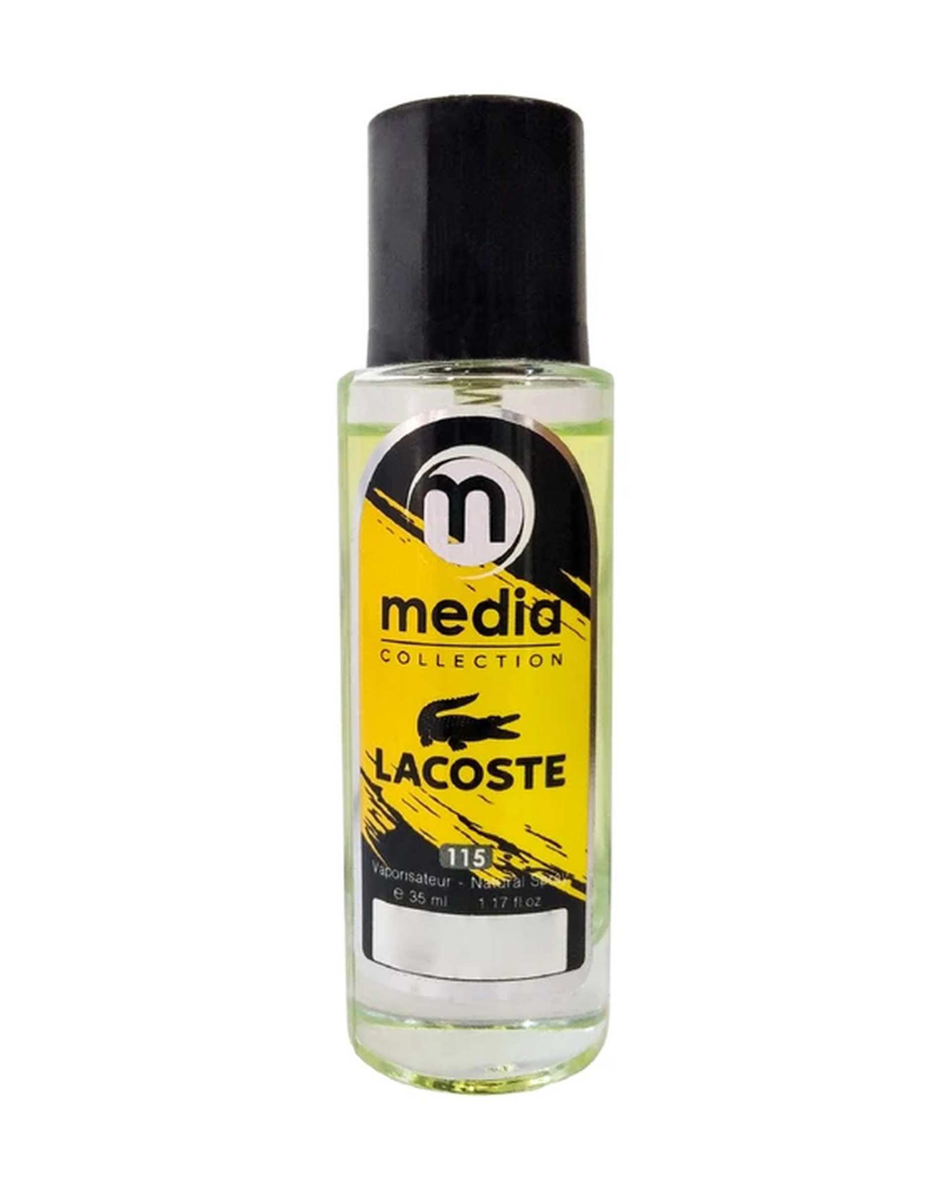 عطر جیبی مردانه مدیا Media مدل لاگوست شماره 115 حجم 35 میلی لیتر