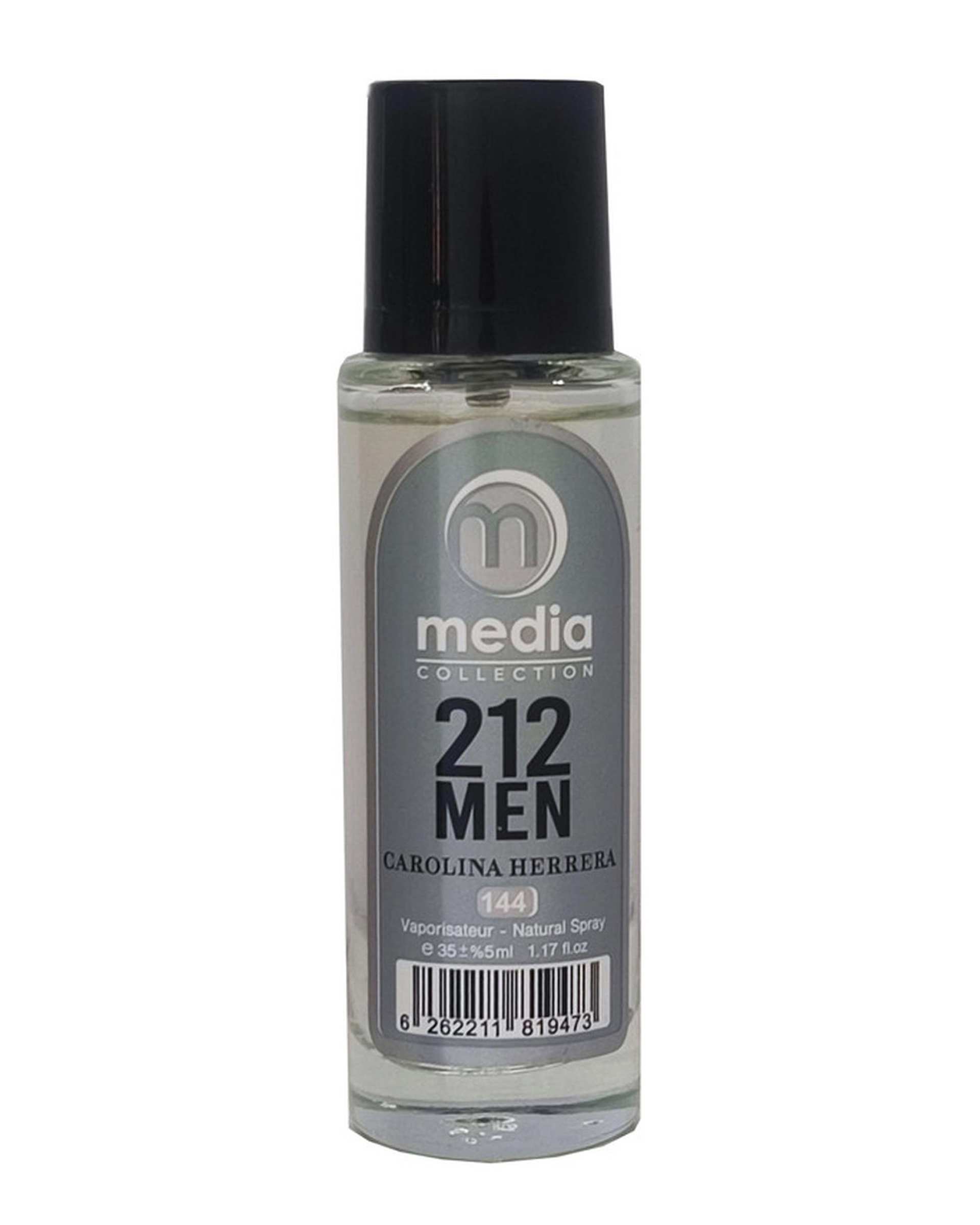 عطر جیبی مردانه مدیا Media مدل 212 شماره 144 حجم 35 میلی لیتر
