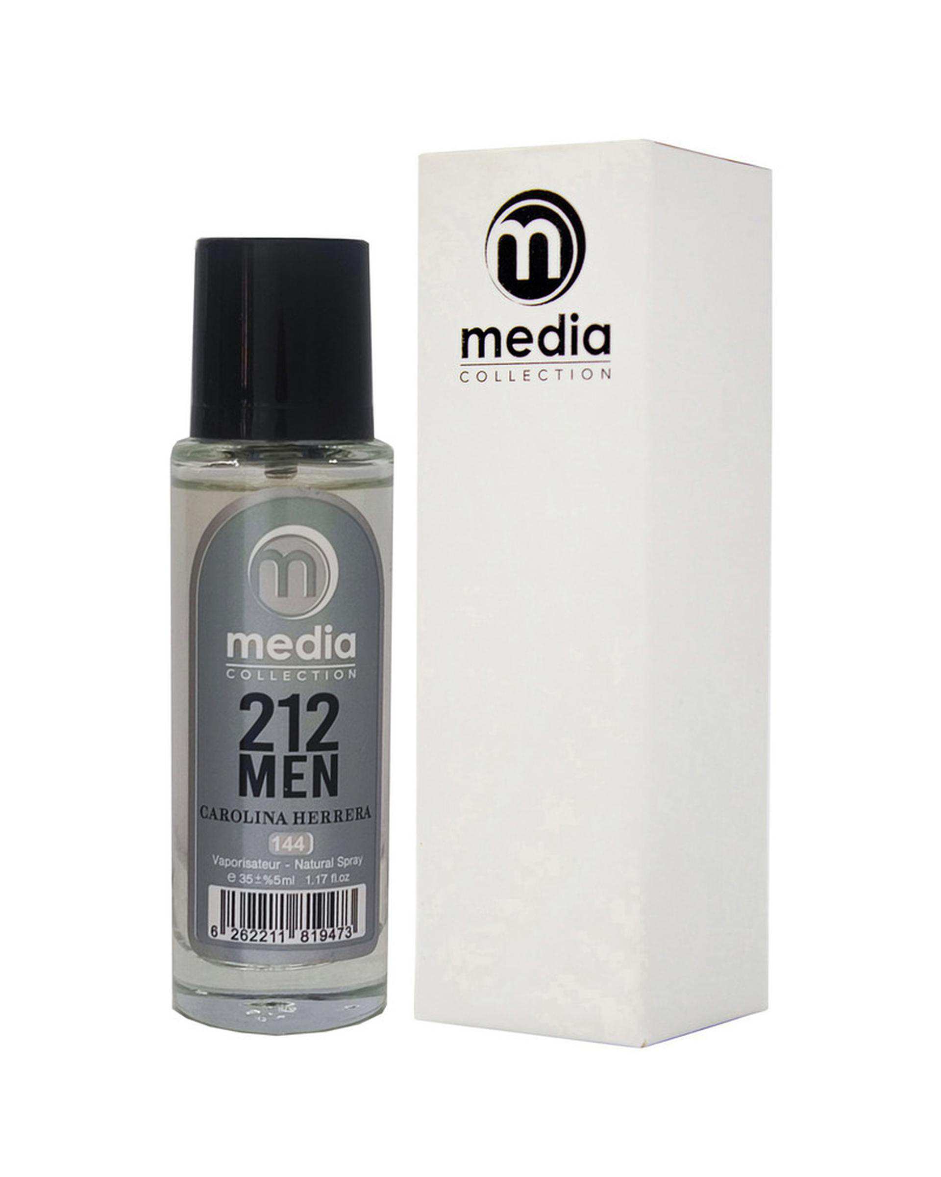 عطر جیبی مردانه مدیا Media مدل 212 شماره 144 حجم 35 میلی لیتر