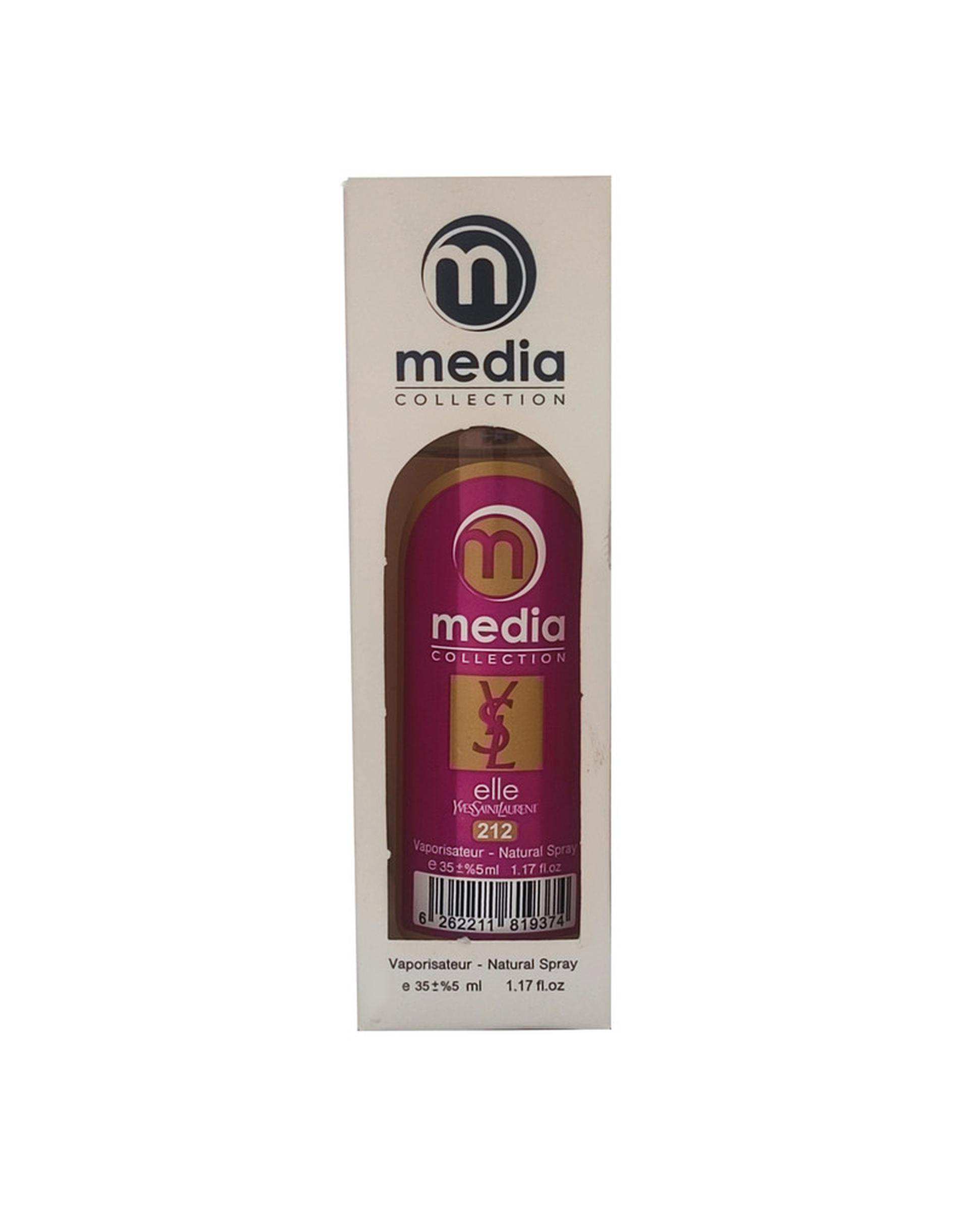 عطر جیبی زنانه مدیا Media مدل ایفسن لورن اله شماره 212 حجم 35ml