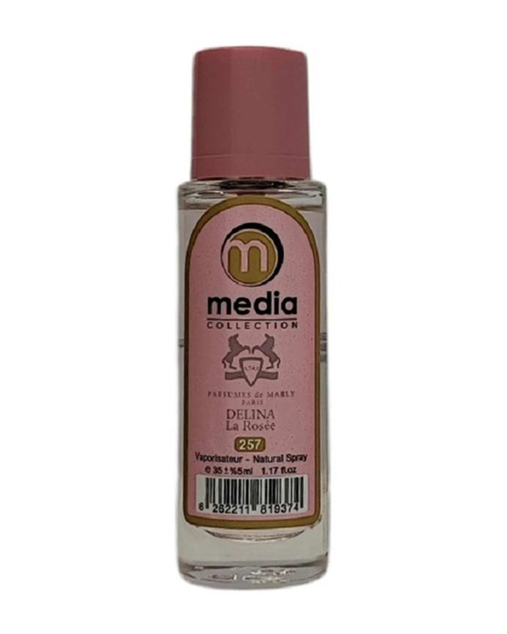عطر جیبی زنانه مدیا Media مدل مارلی دلینا لا رز Delina La Rose شماره 257 حجم 35ml