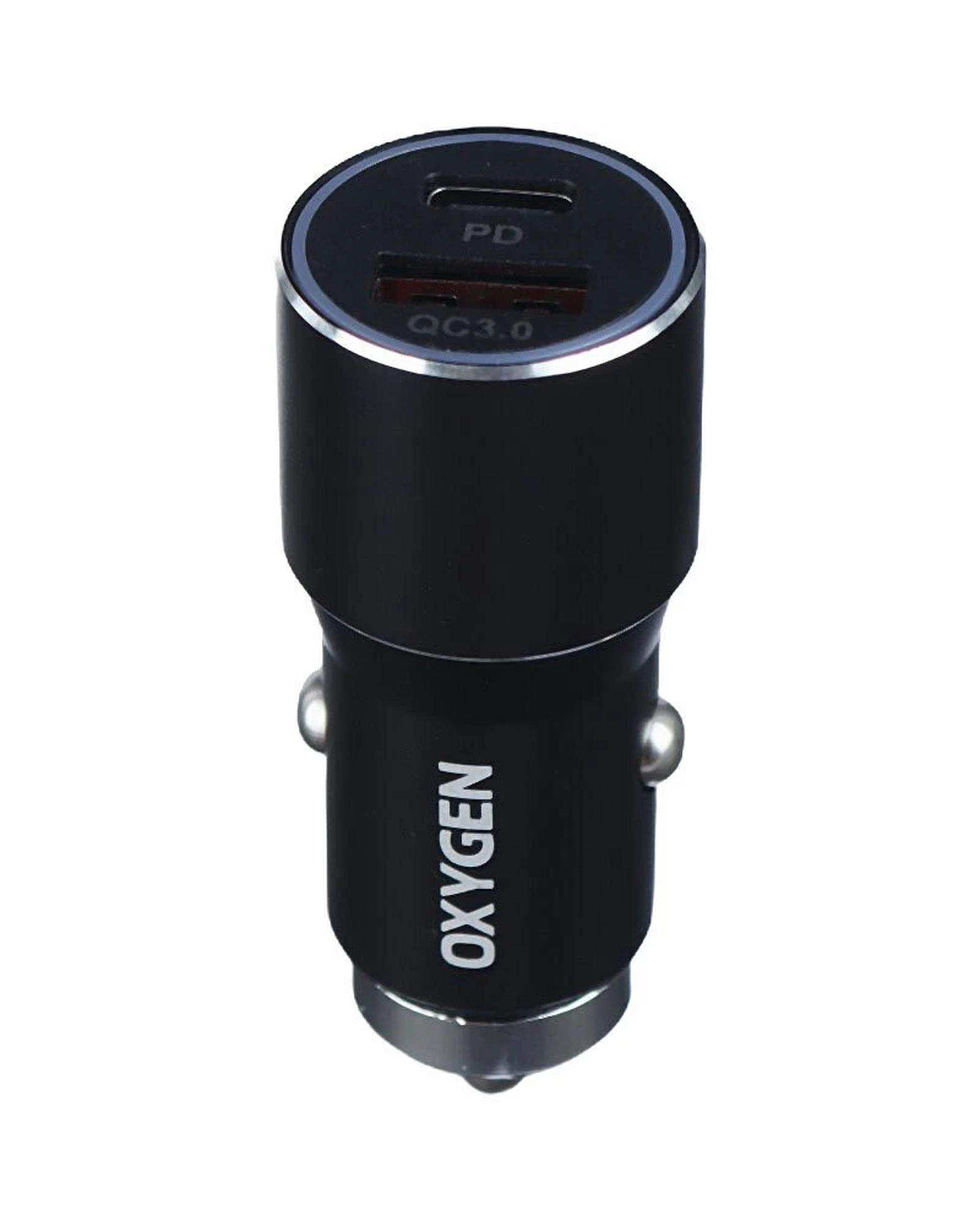 شارژر فندکی 20 وات مشکی اکسیژن Oxygen مدل AC-07
