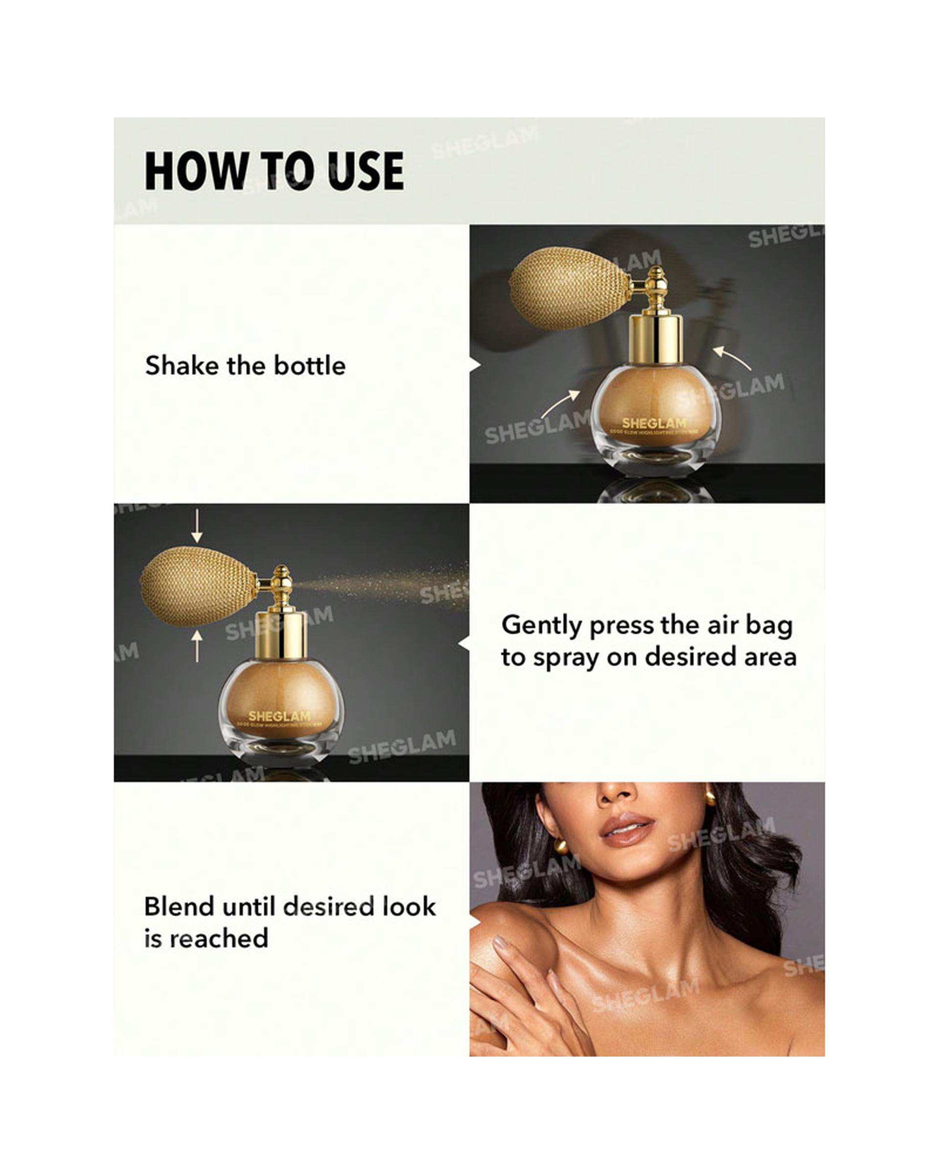 شاین بدن شیگلم Sheglam مدل Go Go Glow رنگ Silver