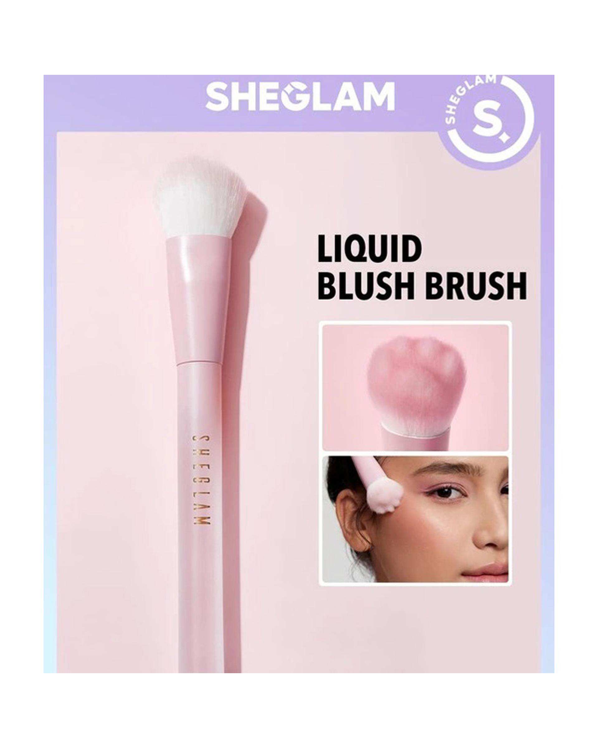 براش پنجه گربهای رژگونه مایع شیگلم Sheglam مدل Liquid Blush Brush