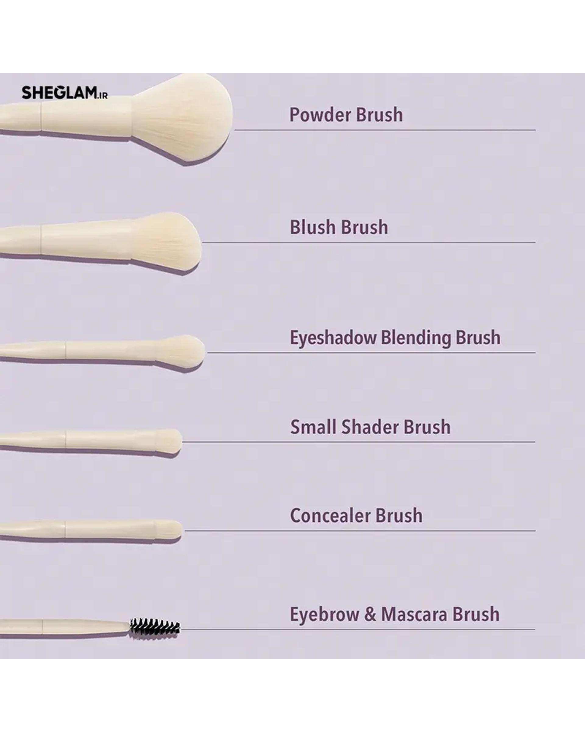 ست براش آرایشی 6 عددی شیگلم Sheglam