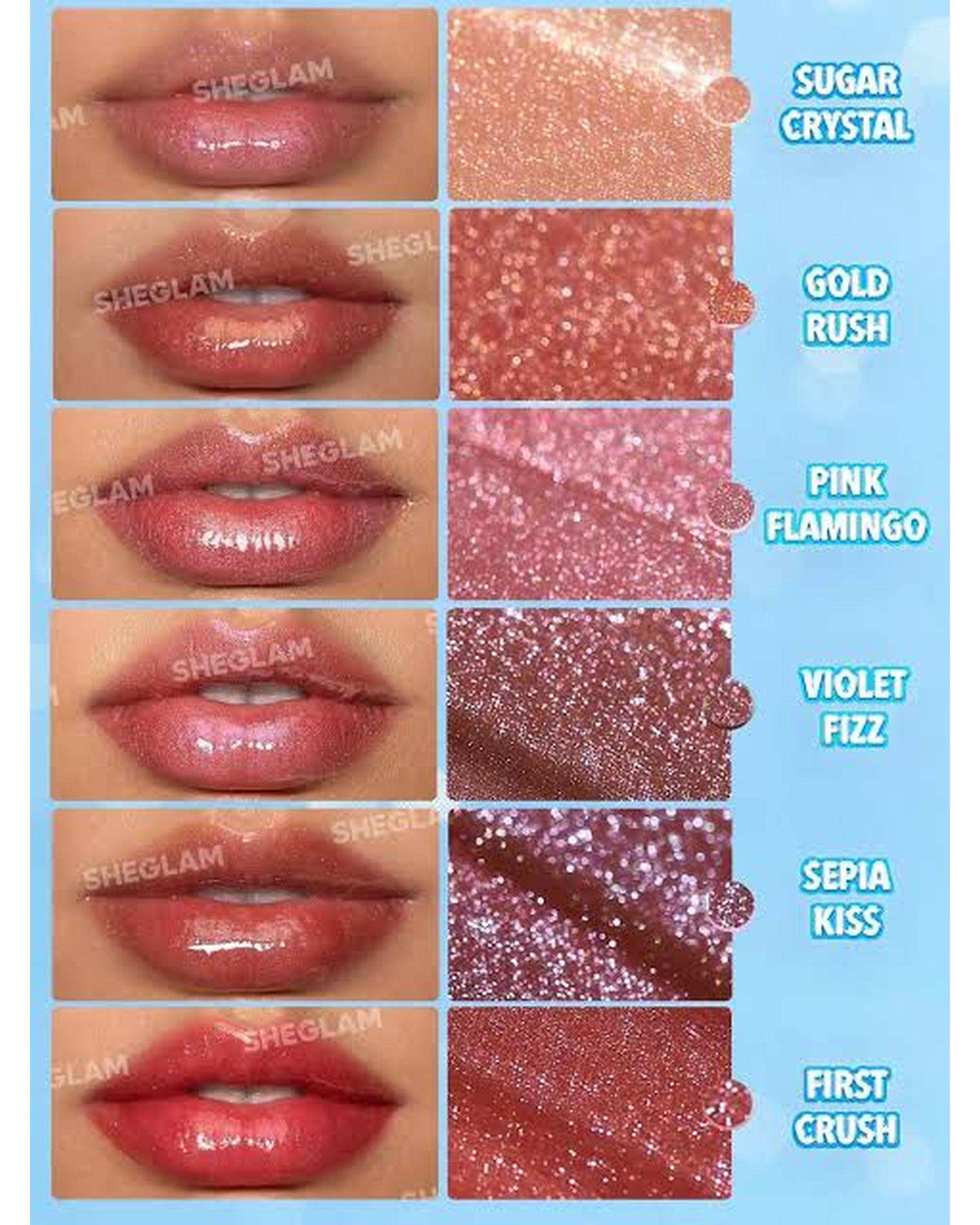 لیپ پلامپر شیمر شیگلم Sheglam مدل Pout Perfect رنگ Violet Fizz
