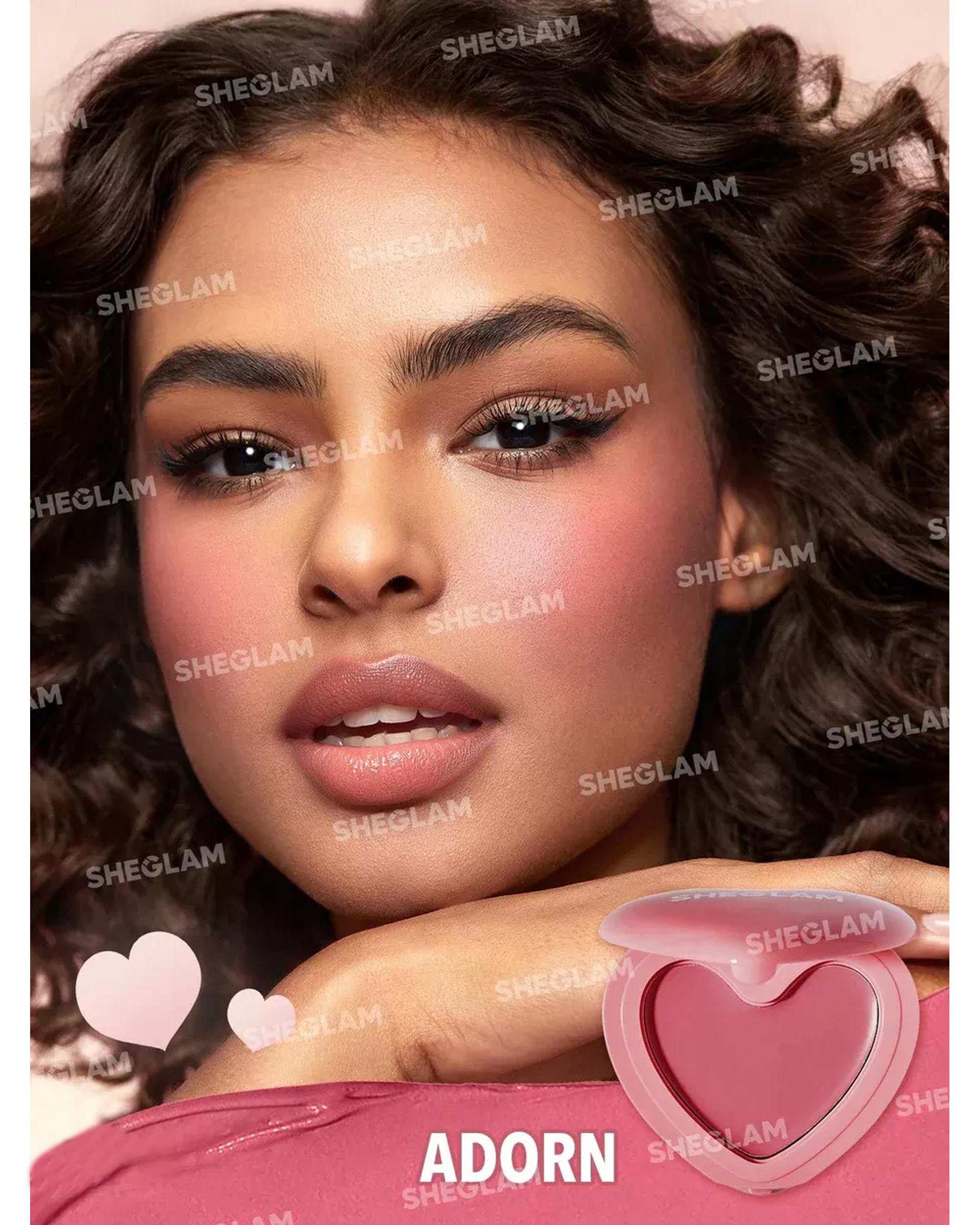 رژگونه کرمی قلبی شیگلم Sheglam مدل Playing Cupid رنگ Adorn