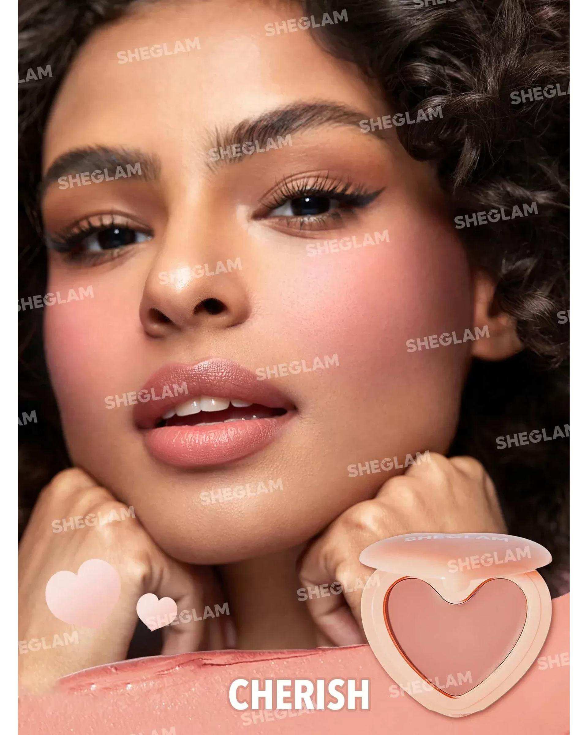 رژگونه کرمی قلبی شیگلم Sheglam مدل Playing Cupid رنگ Cherish