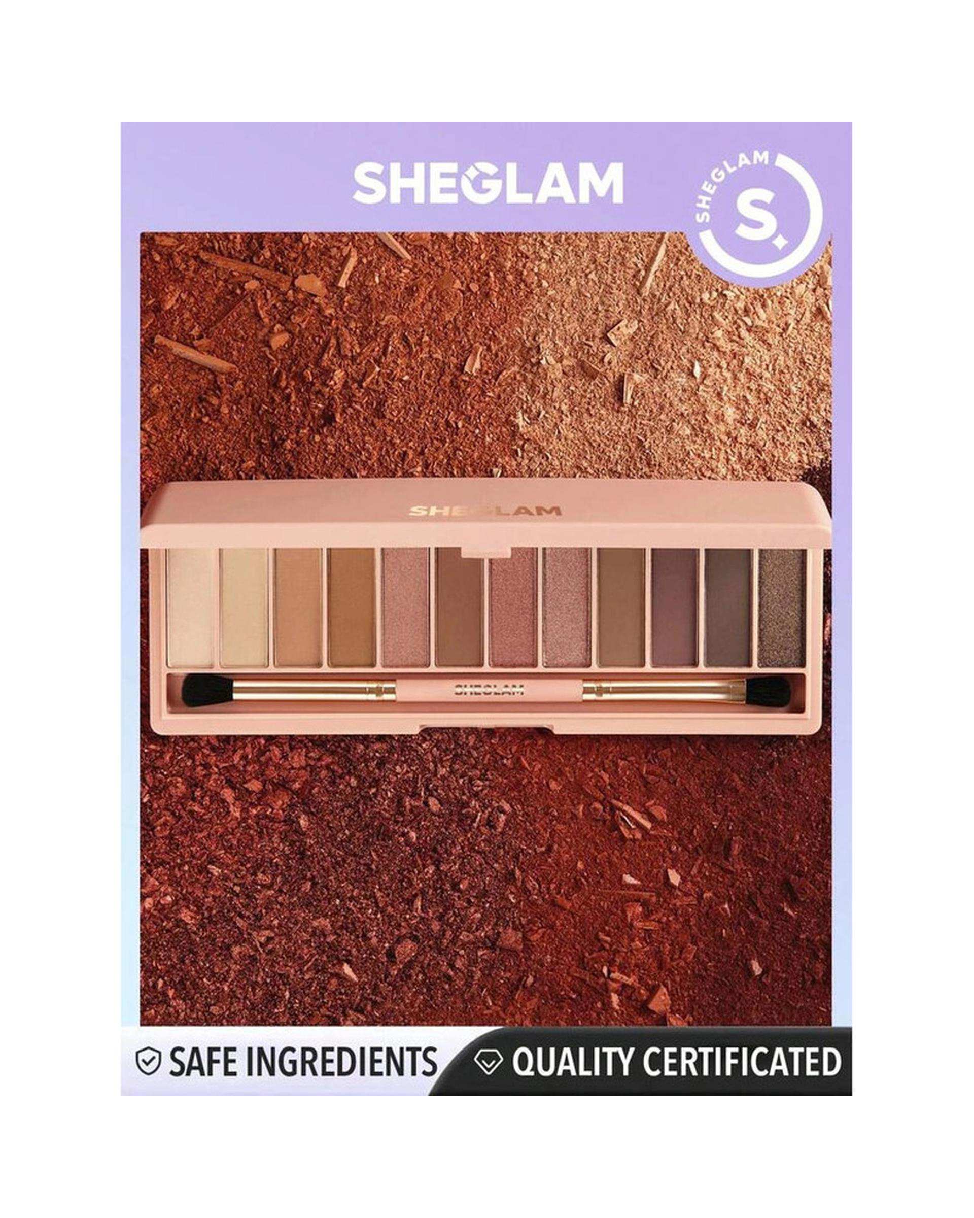 پالت سایه چشم 12 رنگ شیگلم Sheglam مدل Burgundy