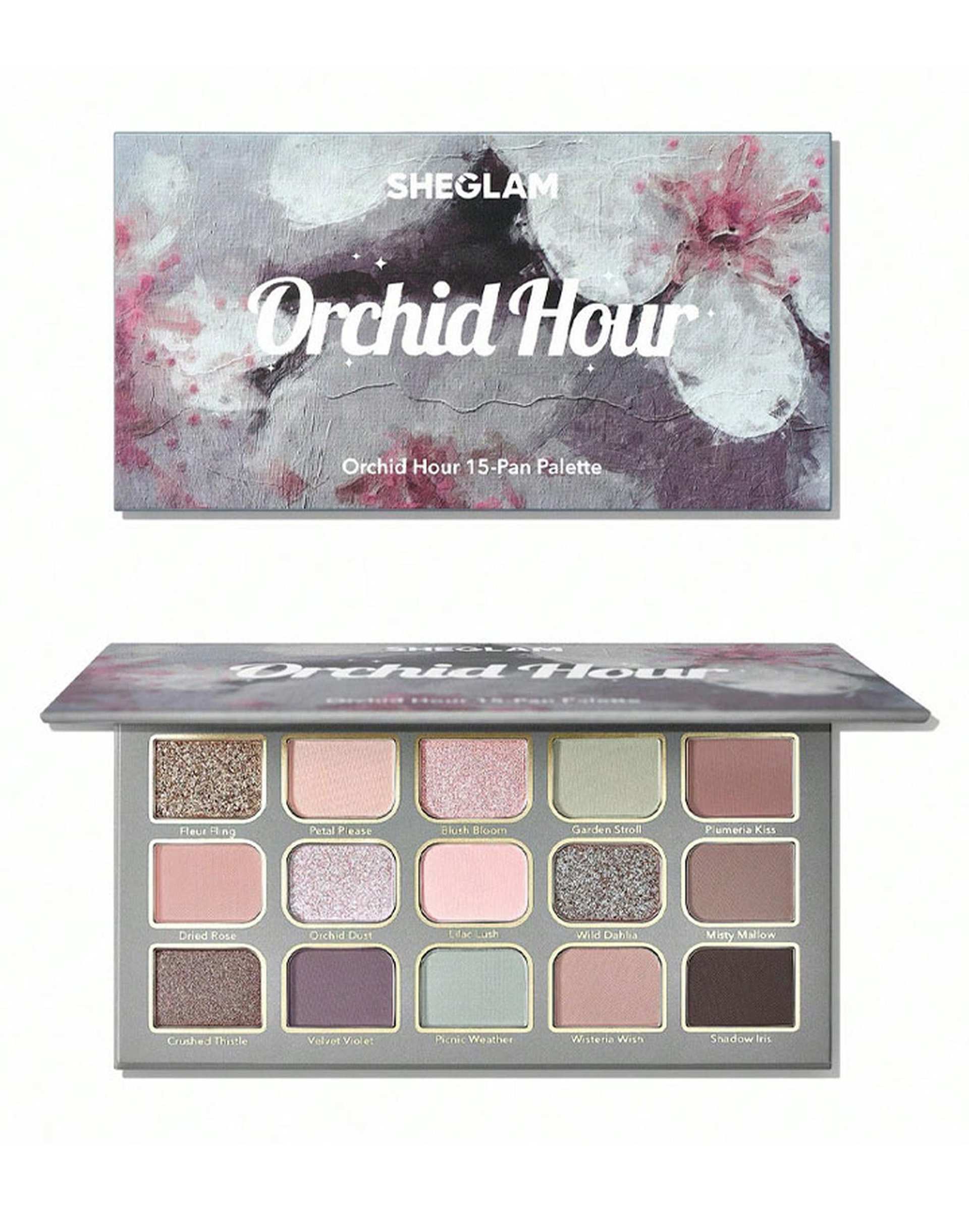 پالت سایه چشم 15 رنگ شیگلم Sheglam مدل ORCHID