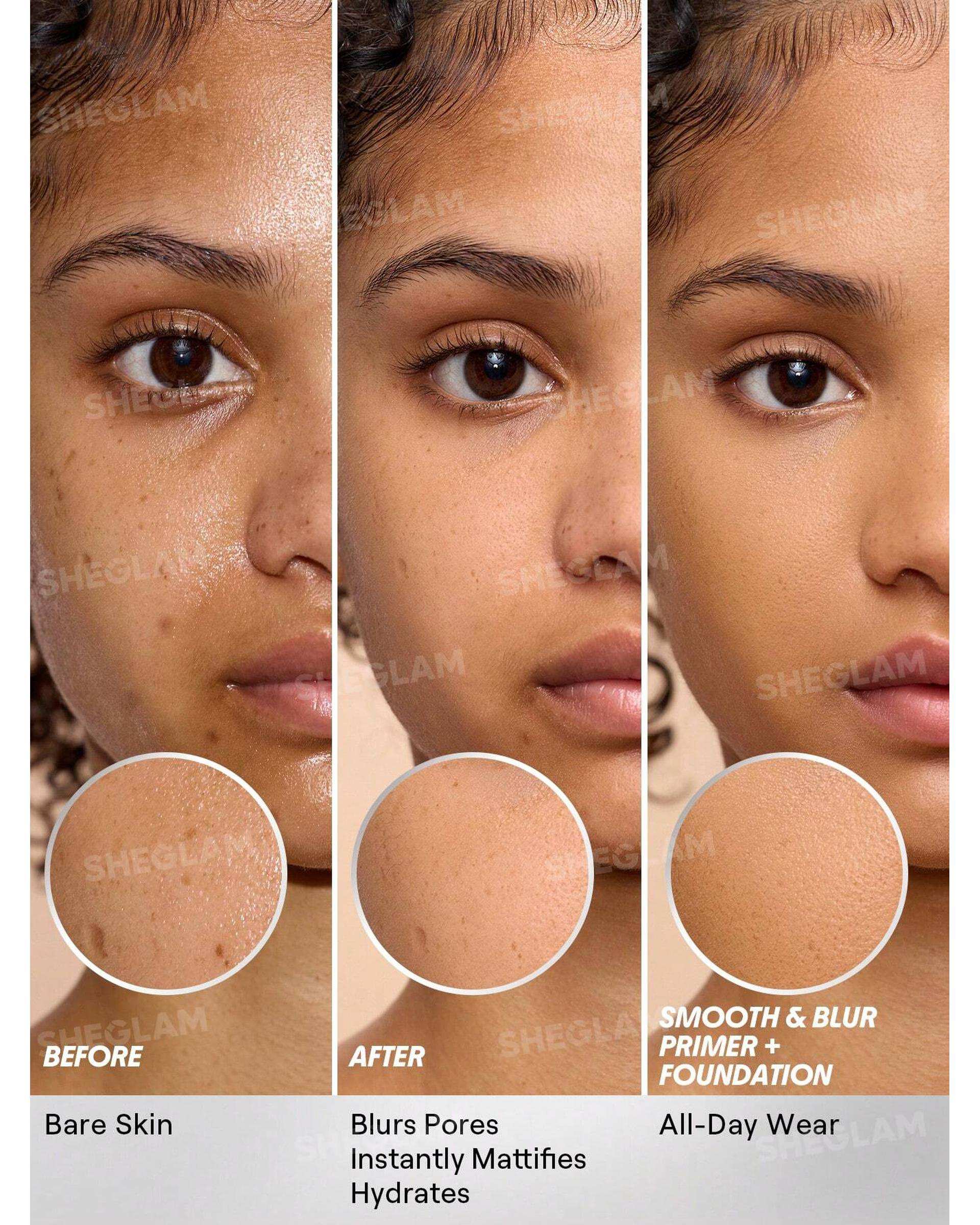 پرایمر صاف کننده پوست شیگلم Sheglam مدل Smooth & Blur حجم 30 میلی لیتر