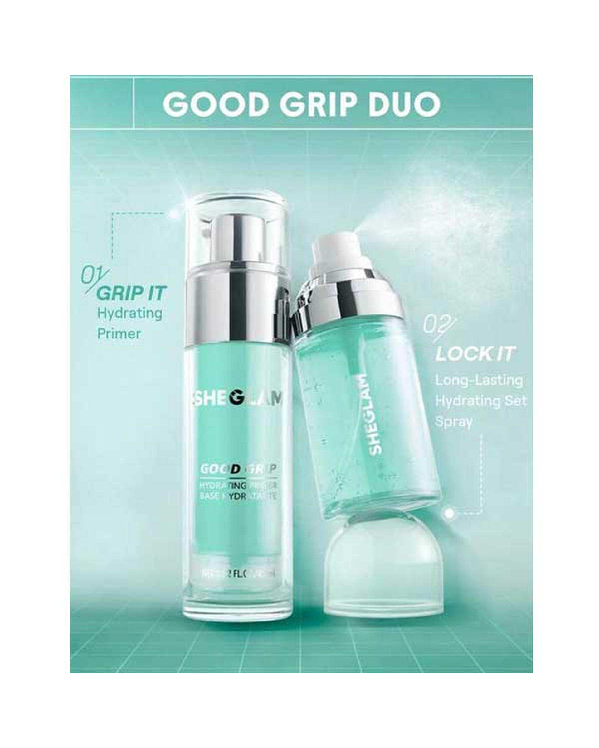 پرایمر و اسپری فیکس دو کاره شیگلم Sheglam مدل Good Grip Hydrating Prime & Set Spray
