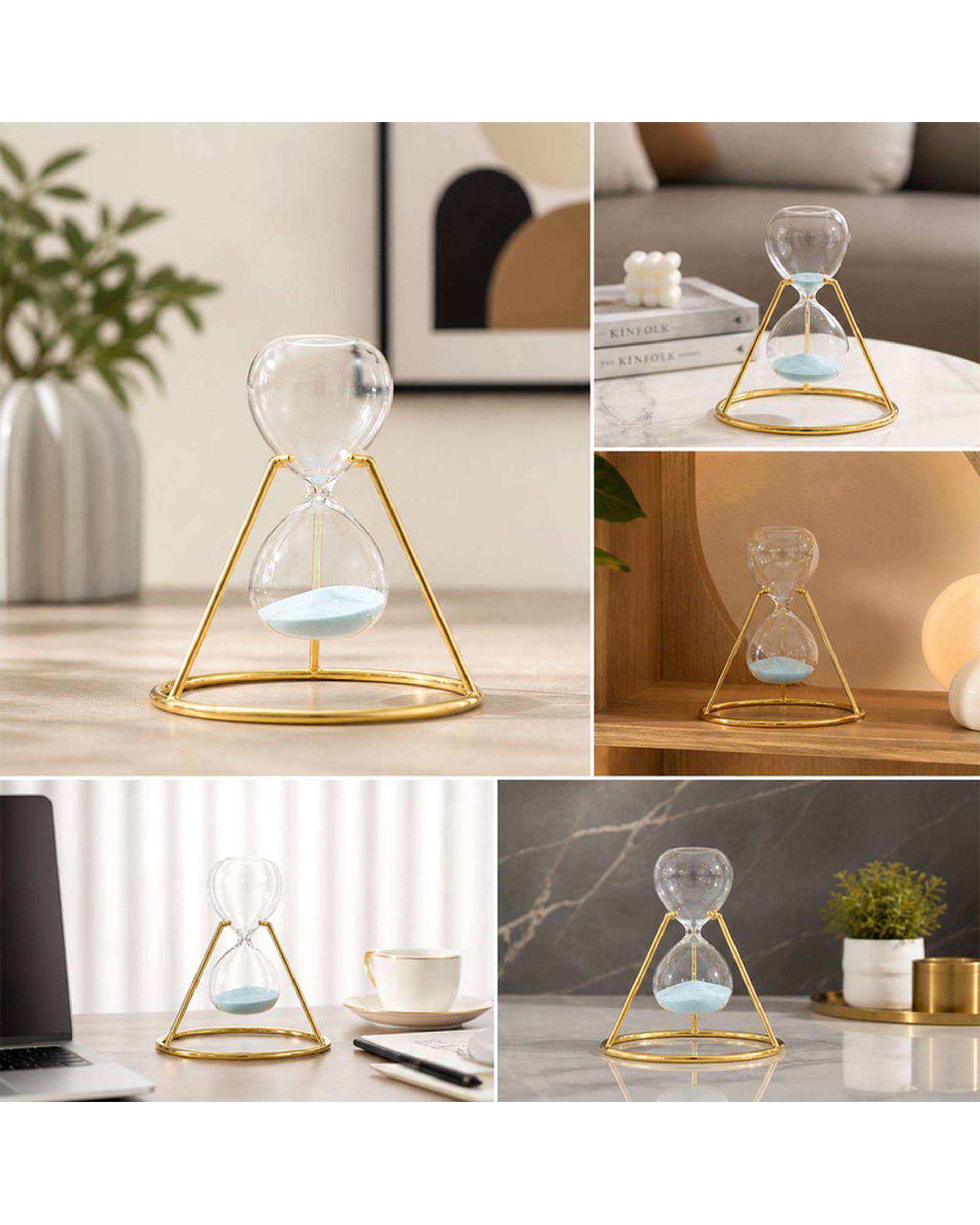 ساعت شنی 30 ثانیه ای استند دار آبی مدل Circle