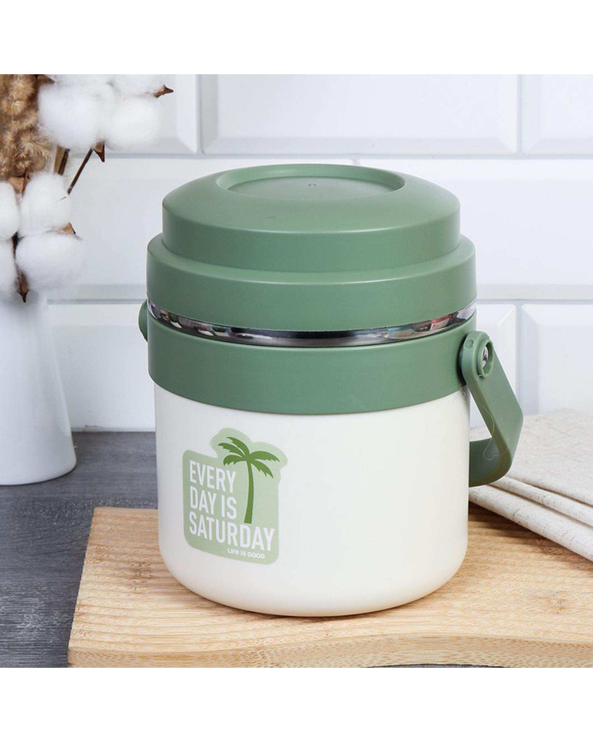 فلاسک غذا سبز مدل 02 گنجایش 1.6 لیتر