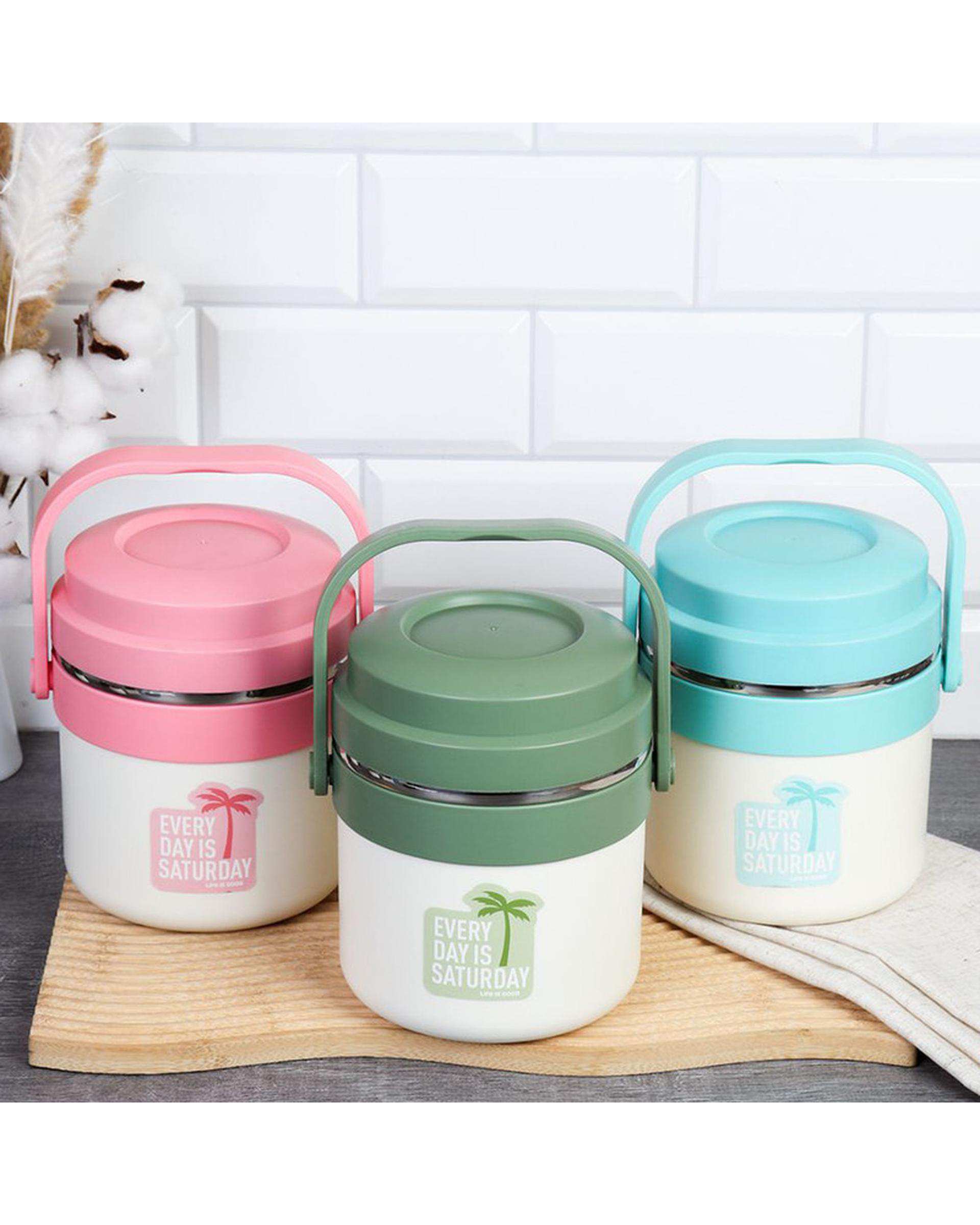 فلاسک غذا سبز مدل 02 گنجایش 1.6 لیتر