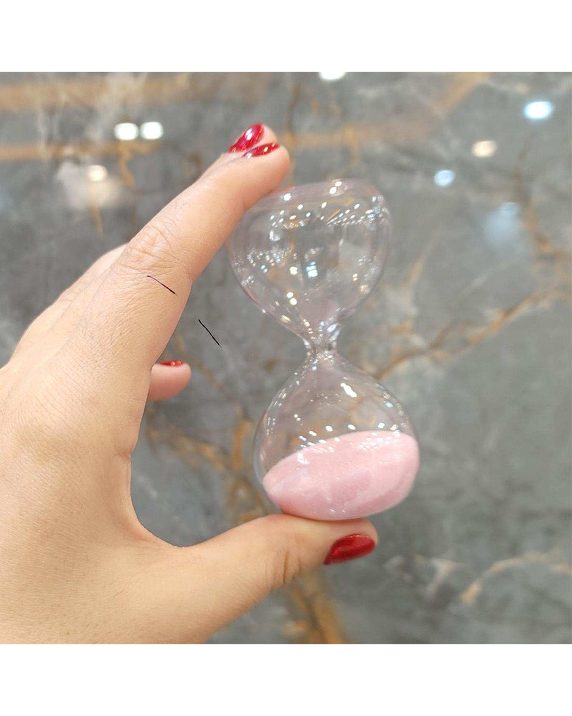 ساعت شنی 30 ثانیه ای استند دار صورتی مدل Circle
