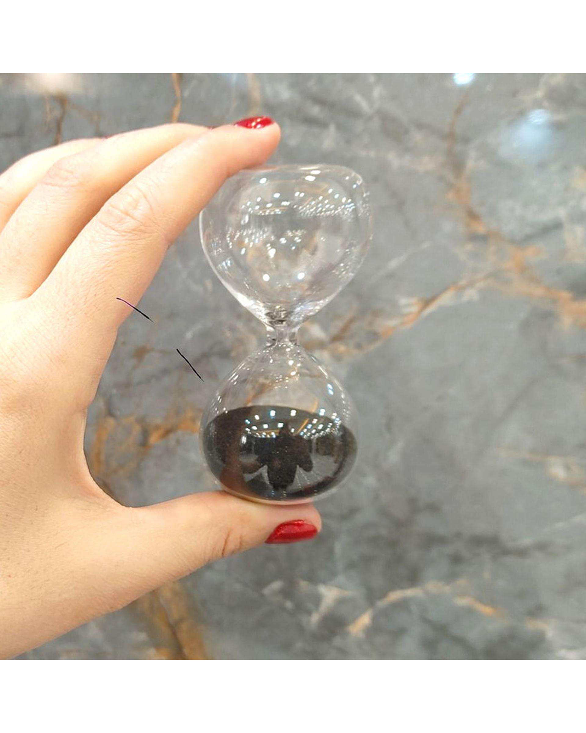 ساعت شنی 30 ثانیه ای استند دار مشکی مدل Circle