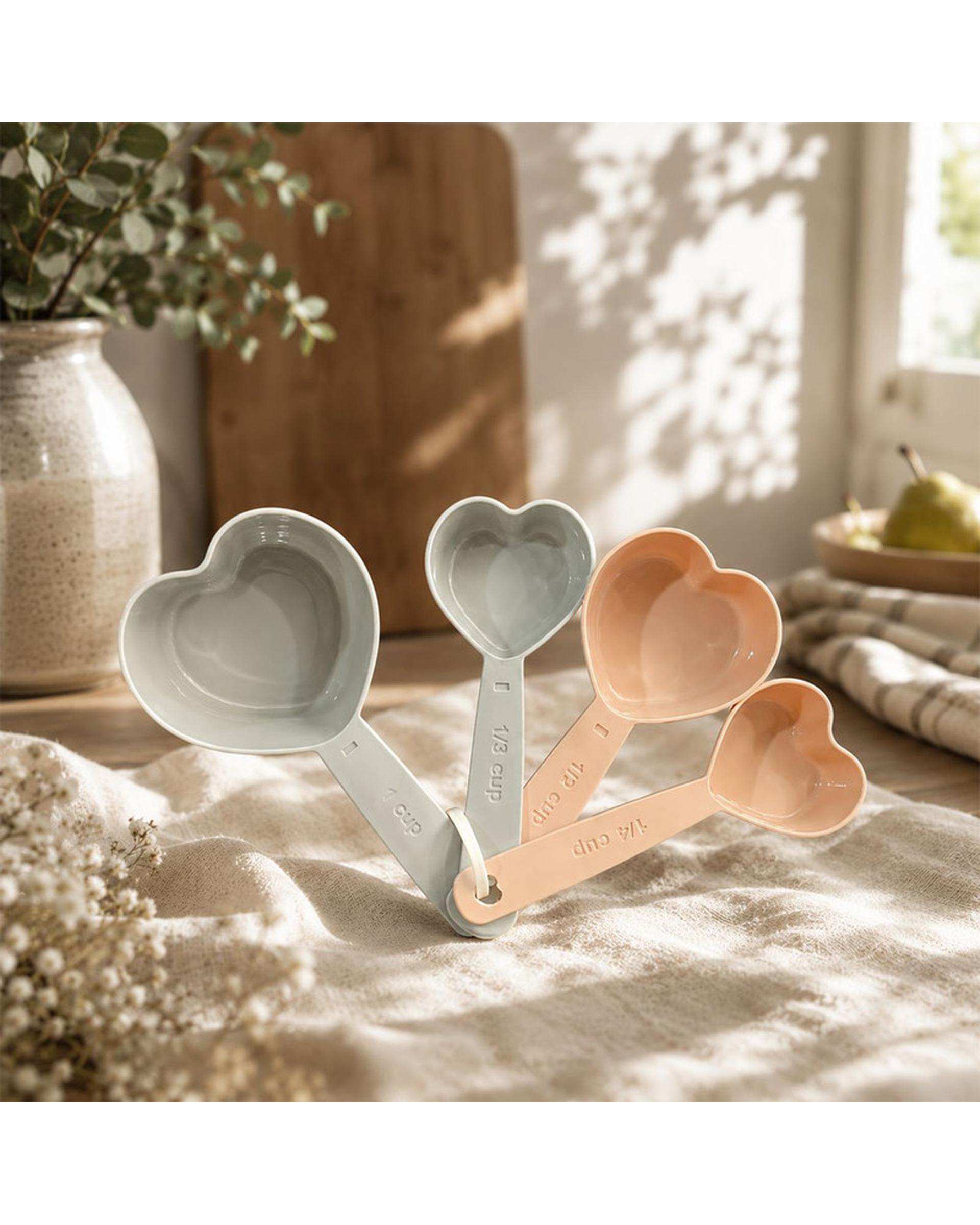 پیمانه اندازه گیری مدل قلبی مجموعه 4 عددی