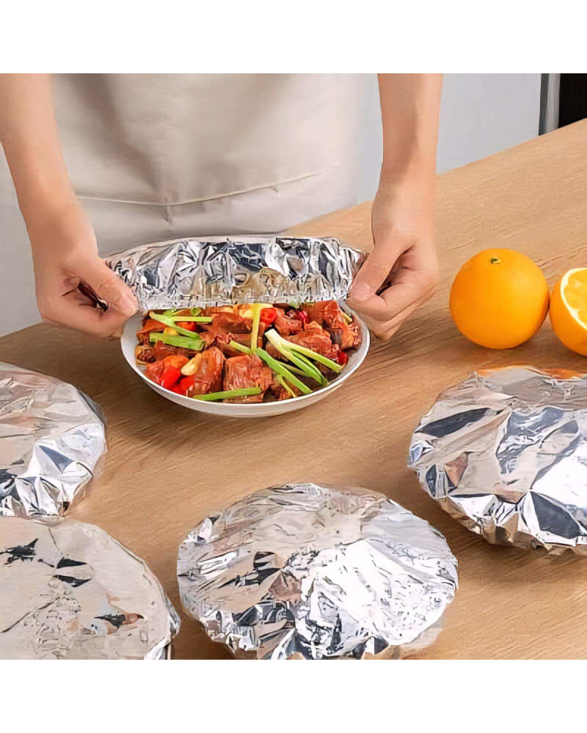 درپوش آلومینیومی غذا بسته ۱۰ عددی