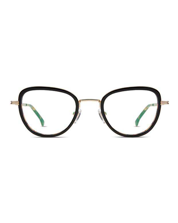 فریم عینک طبی Frankie Tortoise White Gold قهوه‌ای Komono