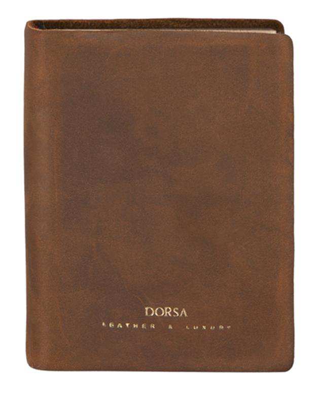 قرآن کریم جلد چرم وزیری قهوه ای درسا