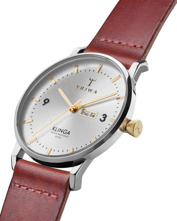 ساعت مچی Triwa Gleam Klinga Cognac Classic