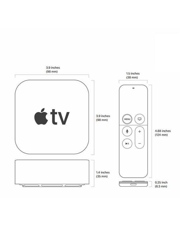 پخش کننده تلویزیون اپل نسل چهارم 64 گیگابایت Apple TV