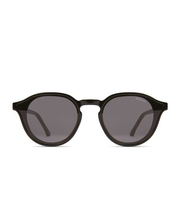 عینک آفتابی Round Damien Flush All Black Komono