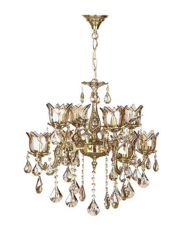 لوستر چشمه نور 12 شعله کد C2702/6