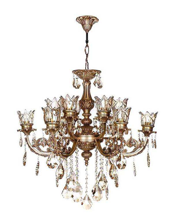 لوستر چشمه نور 12 شعله کد C2807/6
