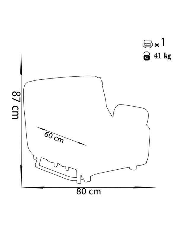 مبل تخت شو یک نفره چشمه نور مدل MA-502.80-DBL
