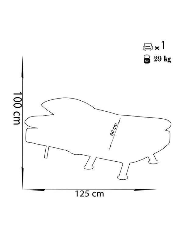 مبل تختخواب شو یک نفره چشمه نور مدل MA-508/1-BR